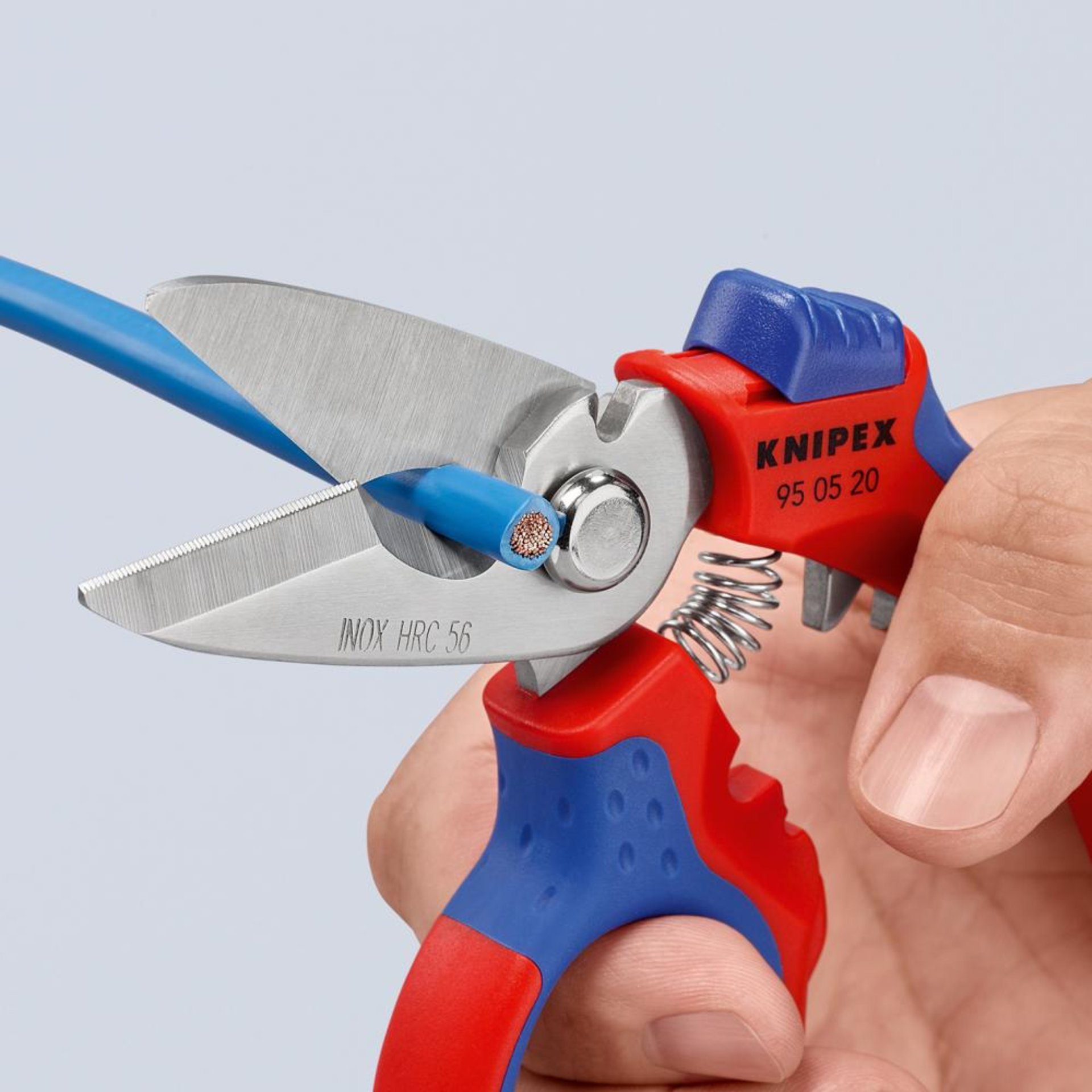 Elektriker-Schere 160mm abgewinkelt KNIPEX