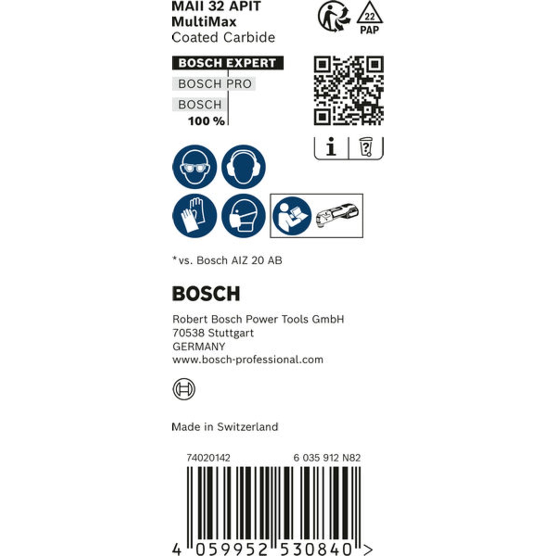EXPERT MultiMax MAII 32 APIT Blatt für Multifunktionswerkzeuge, 32 mm, 10 Stück