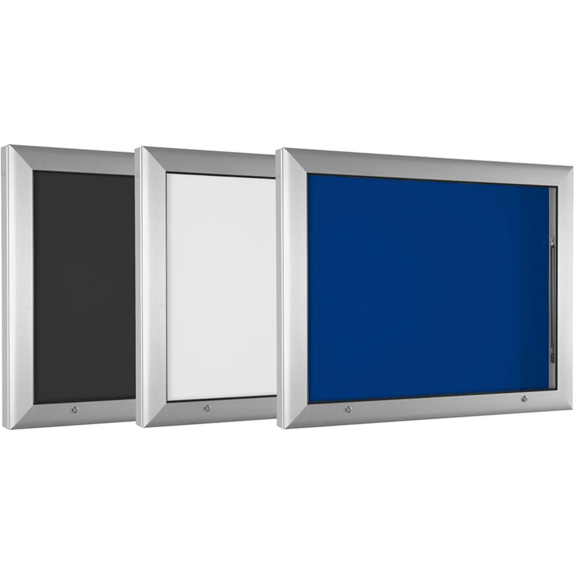 Schaukasten B807xT80xH547 mm 1x3 = 3 Blatt DIN A4 weiße Rückwand