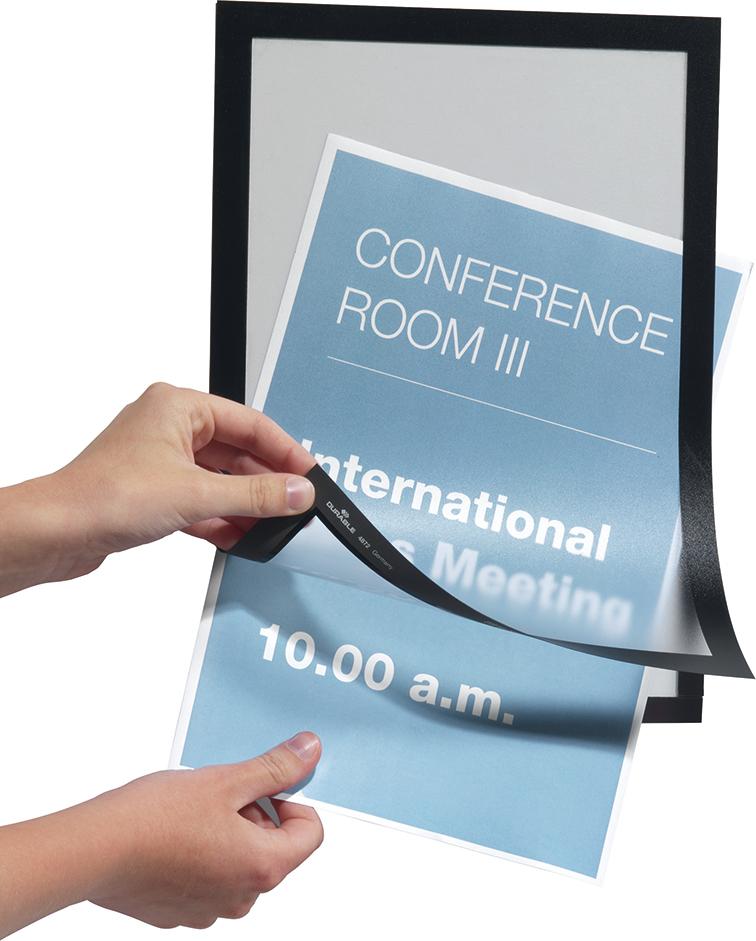 DURABLE Magnetrahmen DURAFRAME 487201 DIN A4 schwarz 2 St./Pack. DURABLE Magnetrahmen DURAFRAME 487201 DIN A4 schwarz 2 St./Pack.