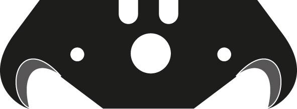 Lutz  Hakenklinge Black 0,65mm Pack a 10 Stück Lutz  Hakenklinge Black 0,65mm Pack a 10 Stück