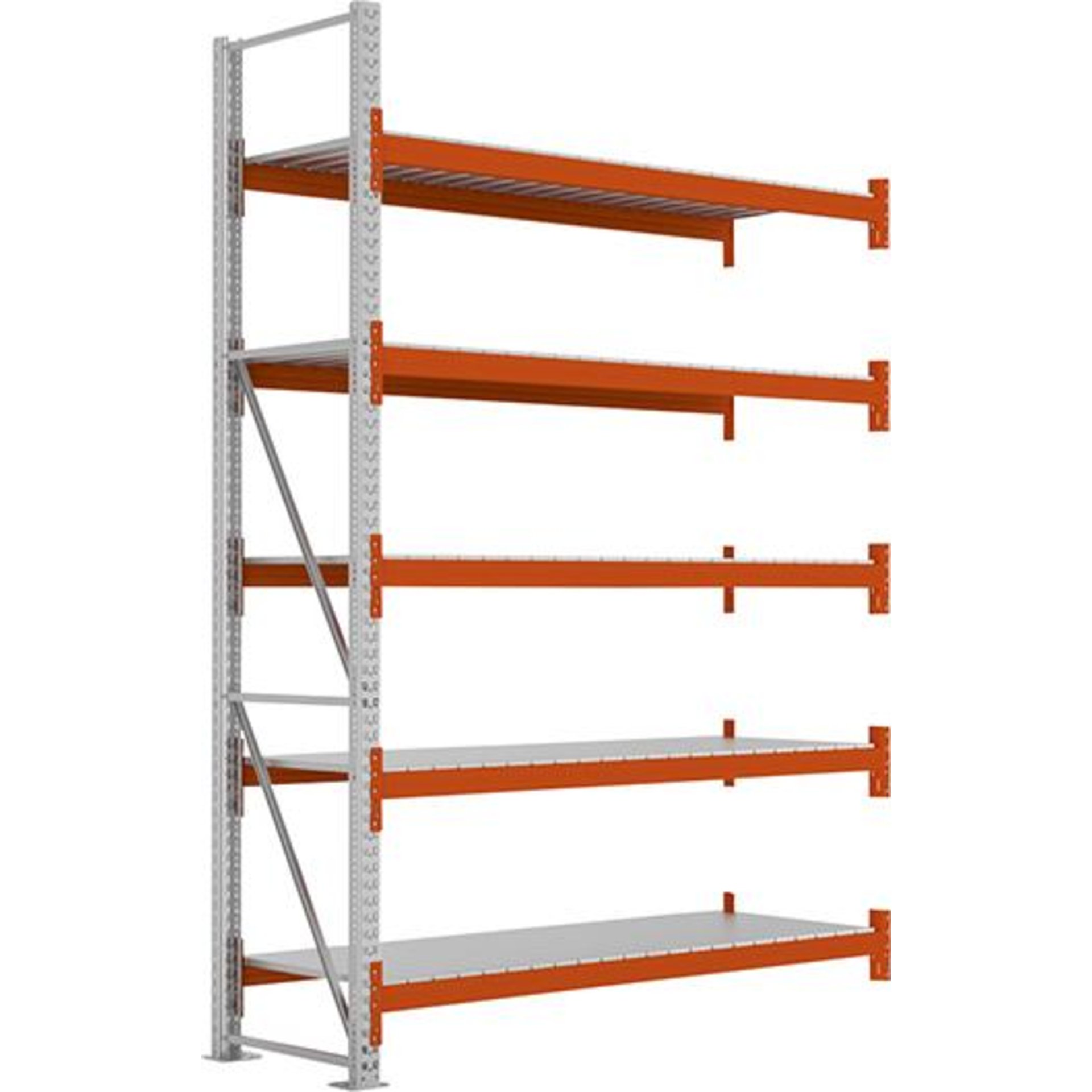 Großfachregal MULTIPAL S B2225xT800xH3300 mm Anbaufeld 5 Böden Fachlast 1700kg