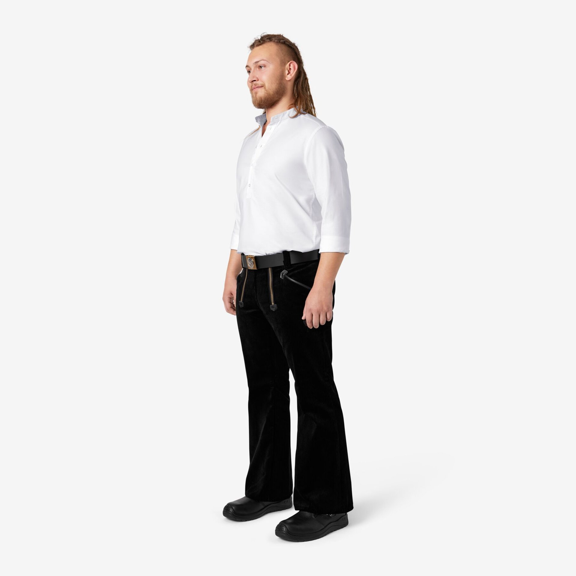 MICHAEL Zunfthose Trenkercord  Dreidraht schwarz 25