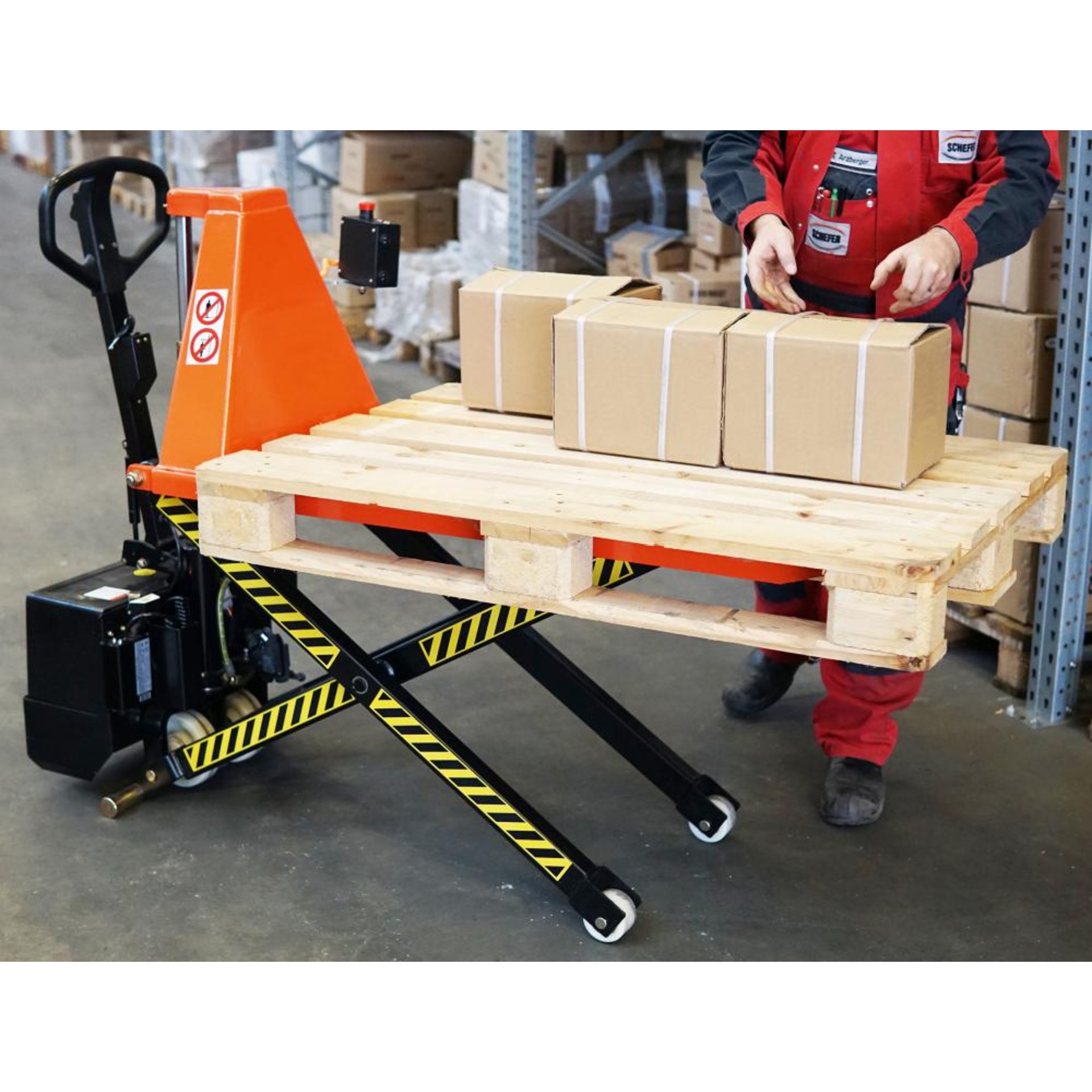 El.ScherenhubwagenPREMIUMGabellänge 1140 mm Tragkraft 1000 kg