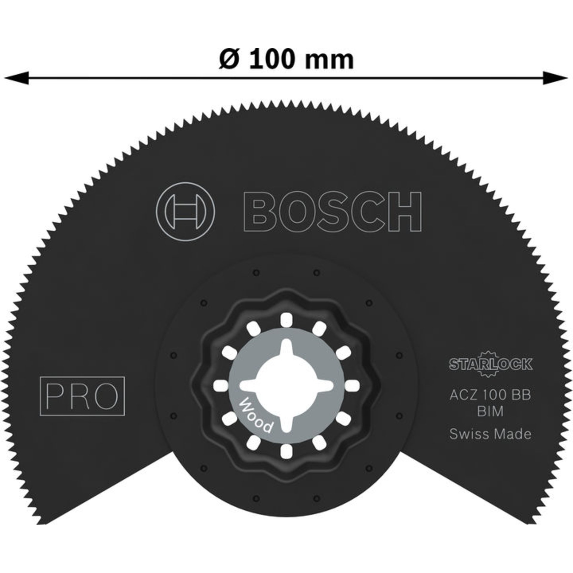 PRO ACZ 100 BB Blatt für Multifunktionswerkzeuge, 100 mm, 10-tlg.