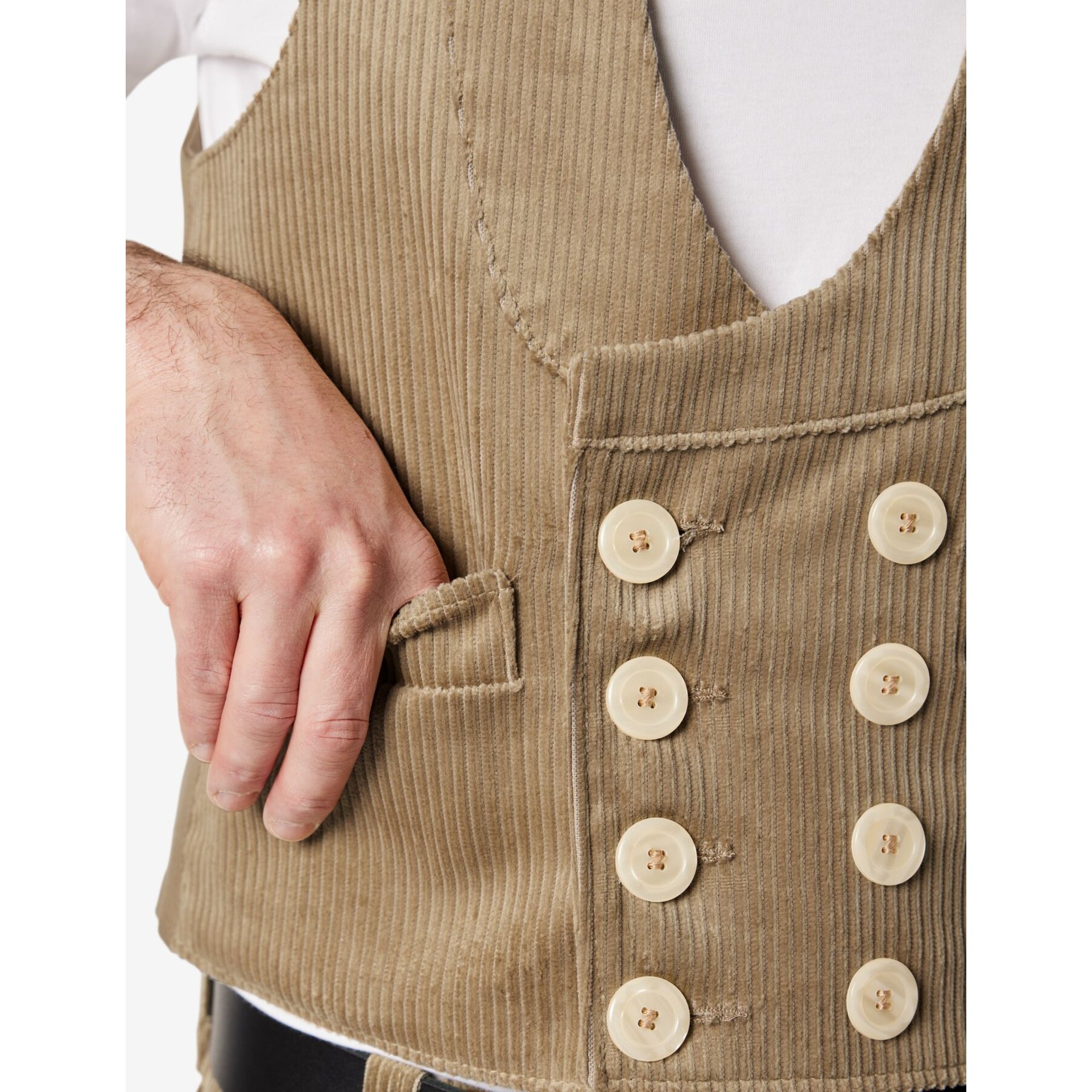 EMIL Zunftweste Trenkercord beige 88
