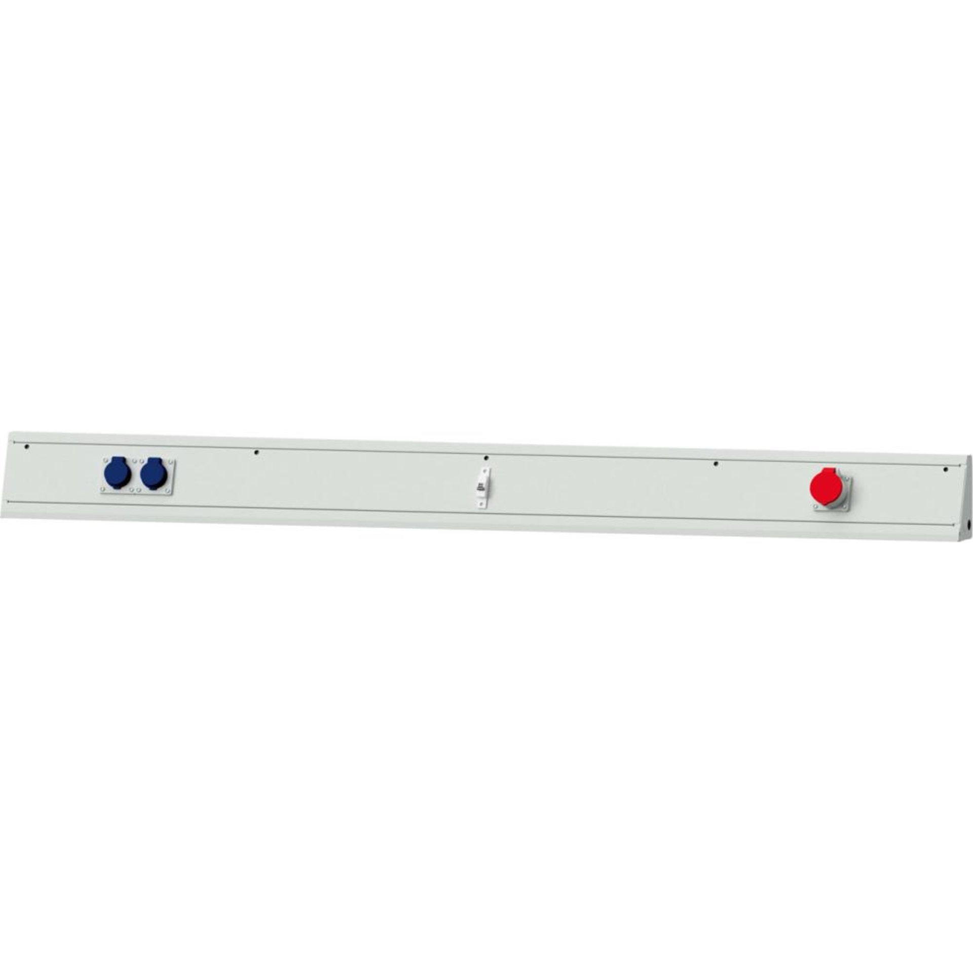 Energieaufsatz B 1500xT90xH170mm 1xCEE /1xSicherungsauto. 2xSchutzkontaktsteckdose