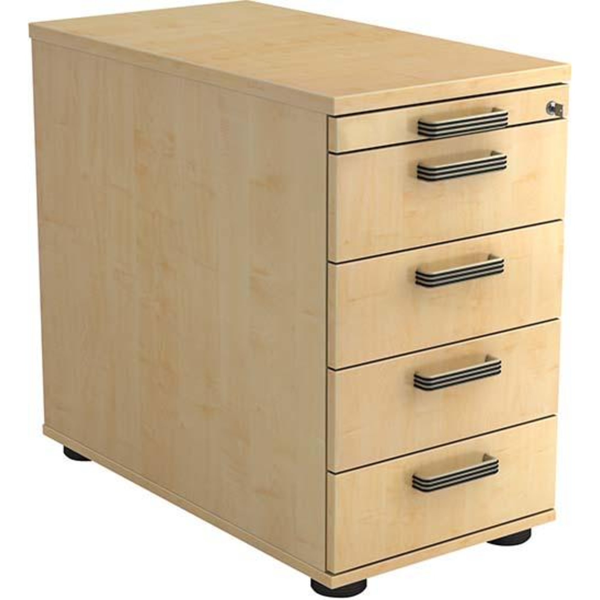 Standcontainer, 4 Schübe, Streifengriffe