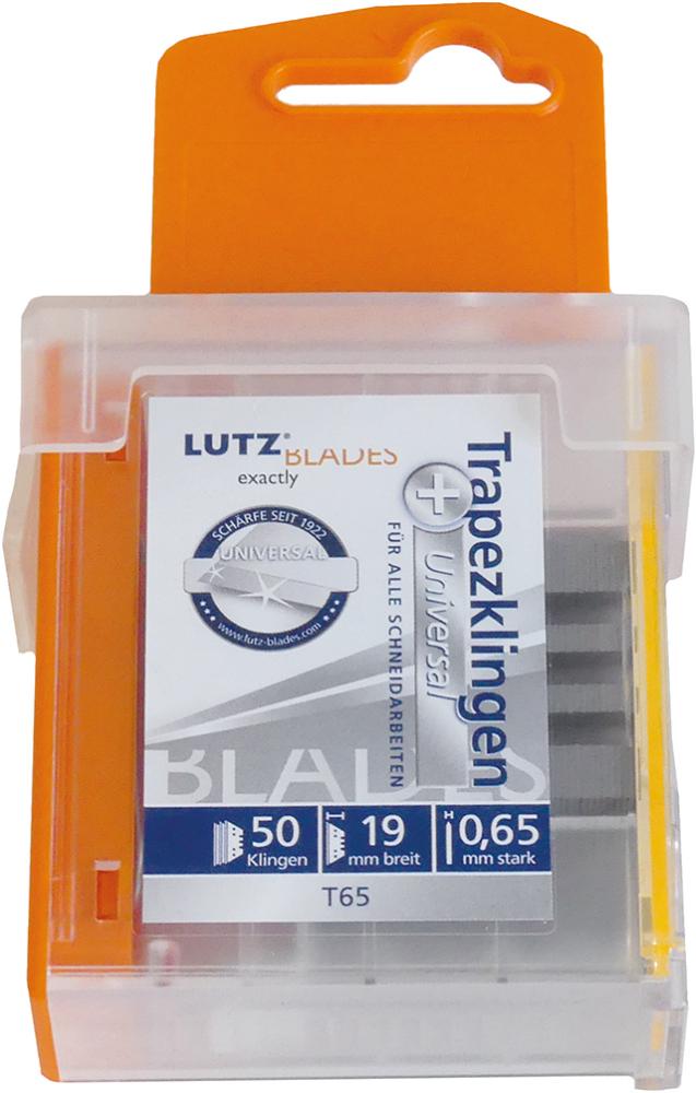 Lutz  Trapezklinge Standard 0,65mm Pack a 50 Stück Lutz  Trapezklinge Standard 0,65mm Pack a 50 Stück
