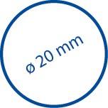 Teleskop-Duschstange 110-185cm, weiß, ausziehb