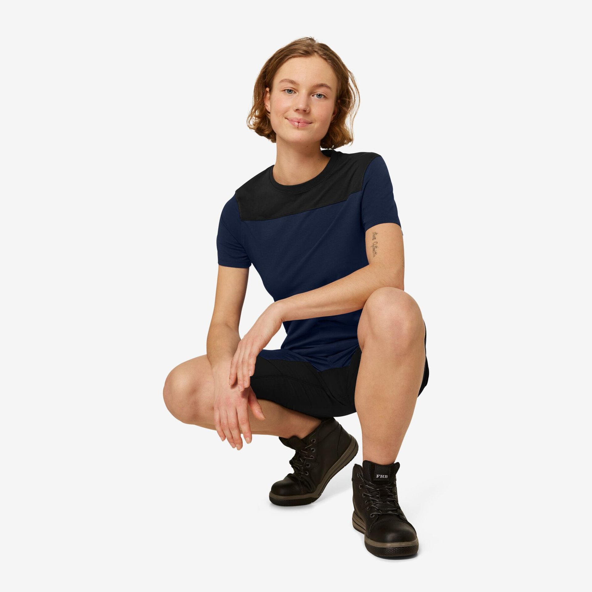 KIRA T-Shirt Damen marine-schwarz S