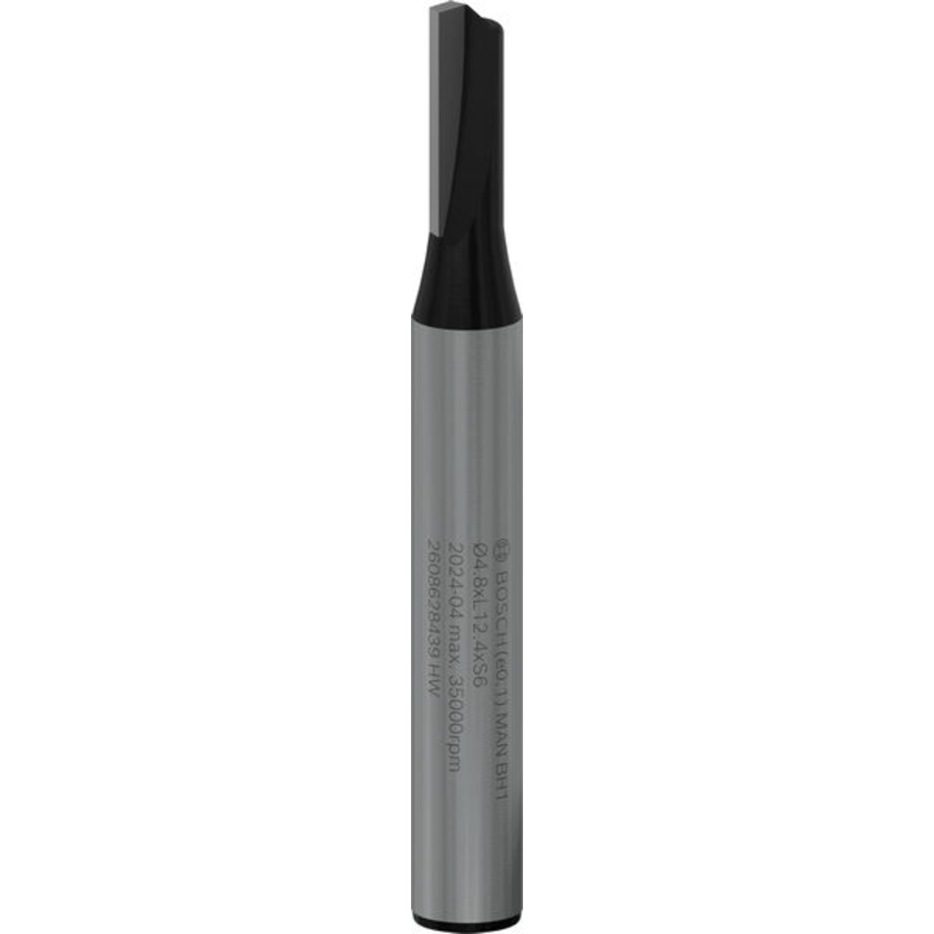 PRO Nutfräser, einschneidig, Ø 4,8 x L 12,4, Schaft 6 mm