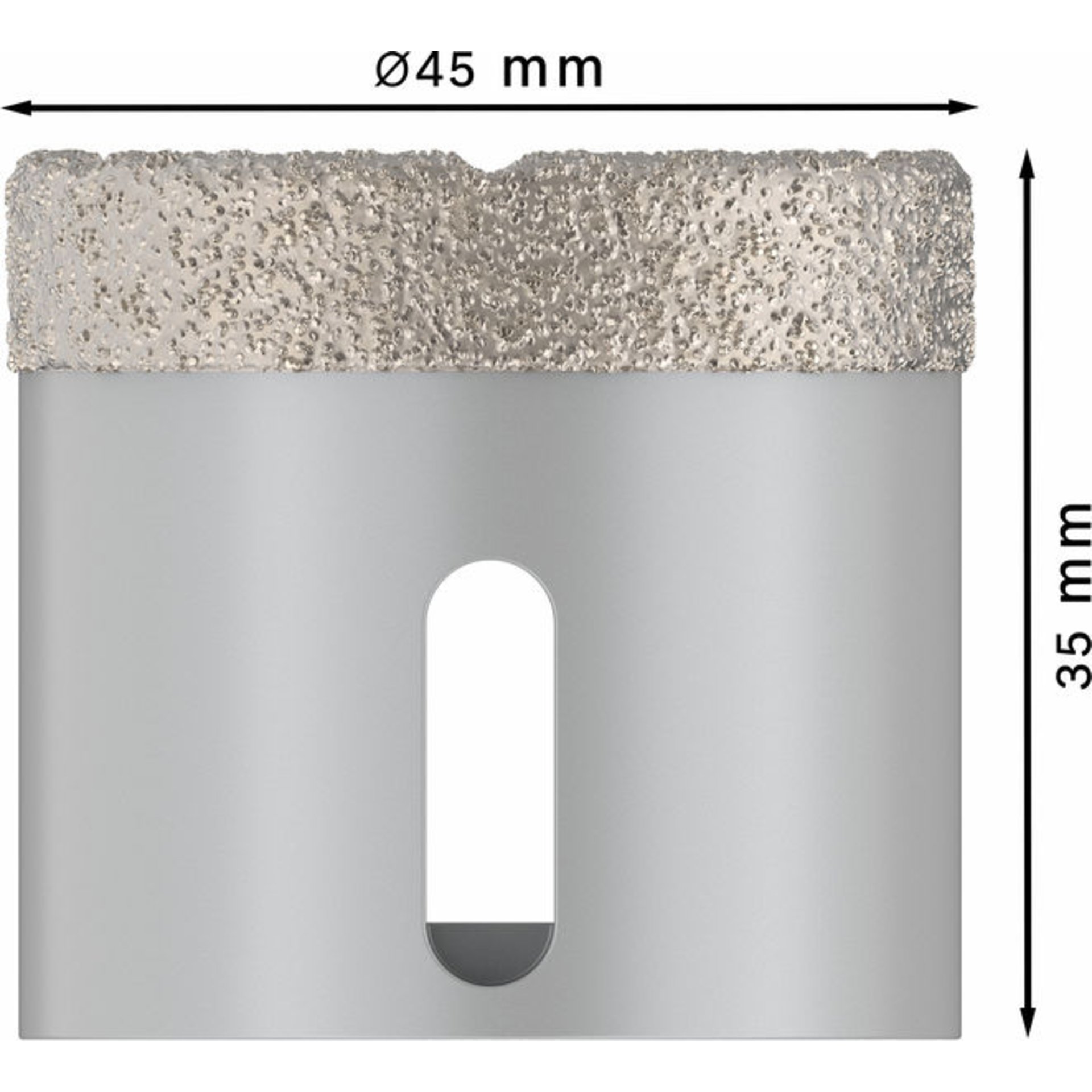 PRO Ceramic dry Trockenbohrkrone 45 x 35 mm, X-Lock