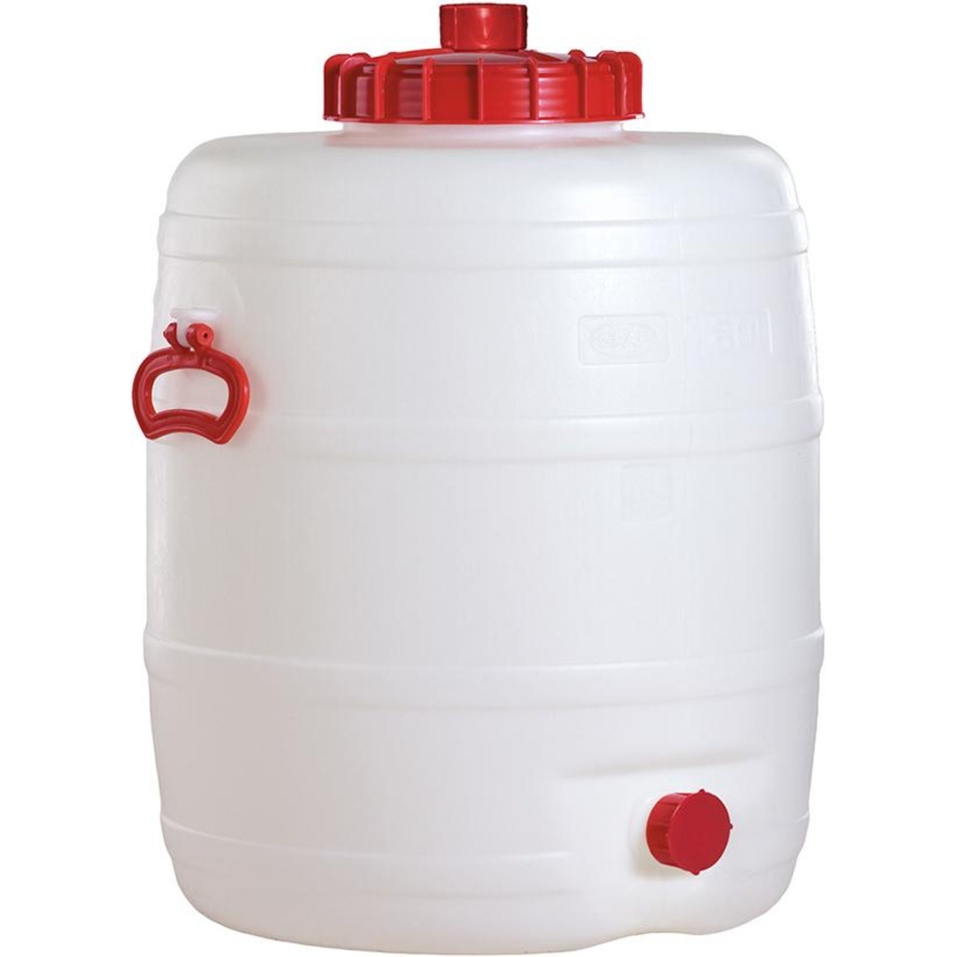 Fass 80 l H 623mm D 486 mm weiß