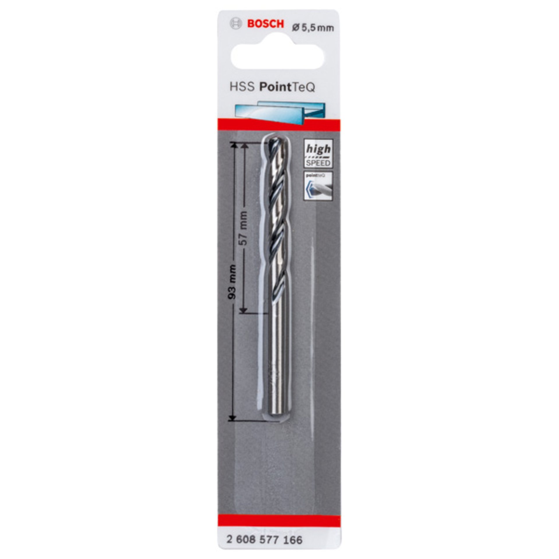 Metallspiralbohrer HSS PointTeQ, DIN 338, 5,5 mm, 1er-Pack