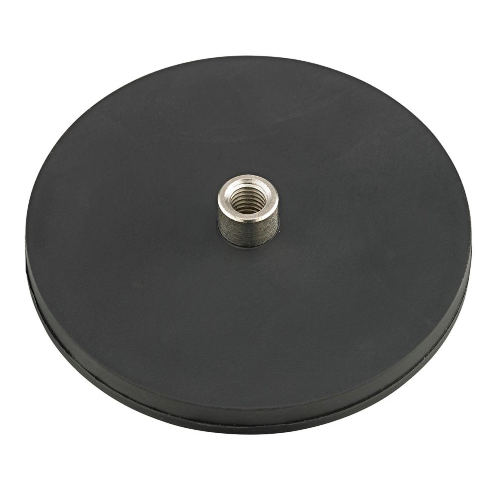 Neodym-Magnet-Flachgreifer, gummiummantelt, mit Gewindebuchse