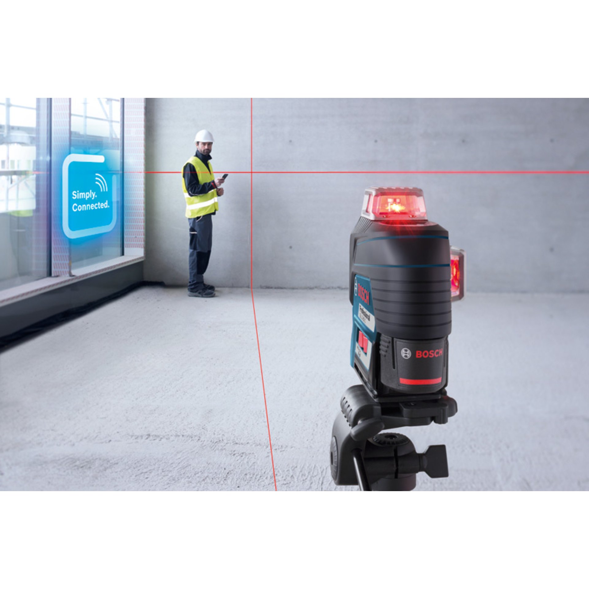 Linienlaser GLL 3-80 C, 1 x Akku GBA 12V 2.0Ah in L-BOXX