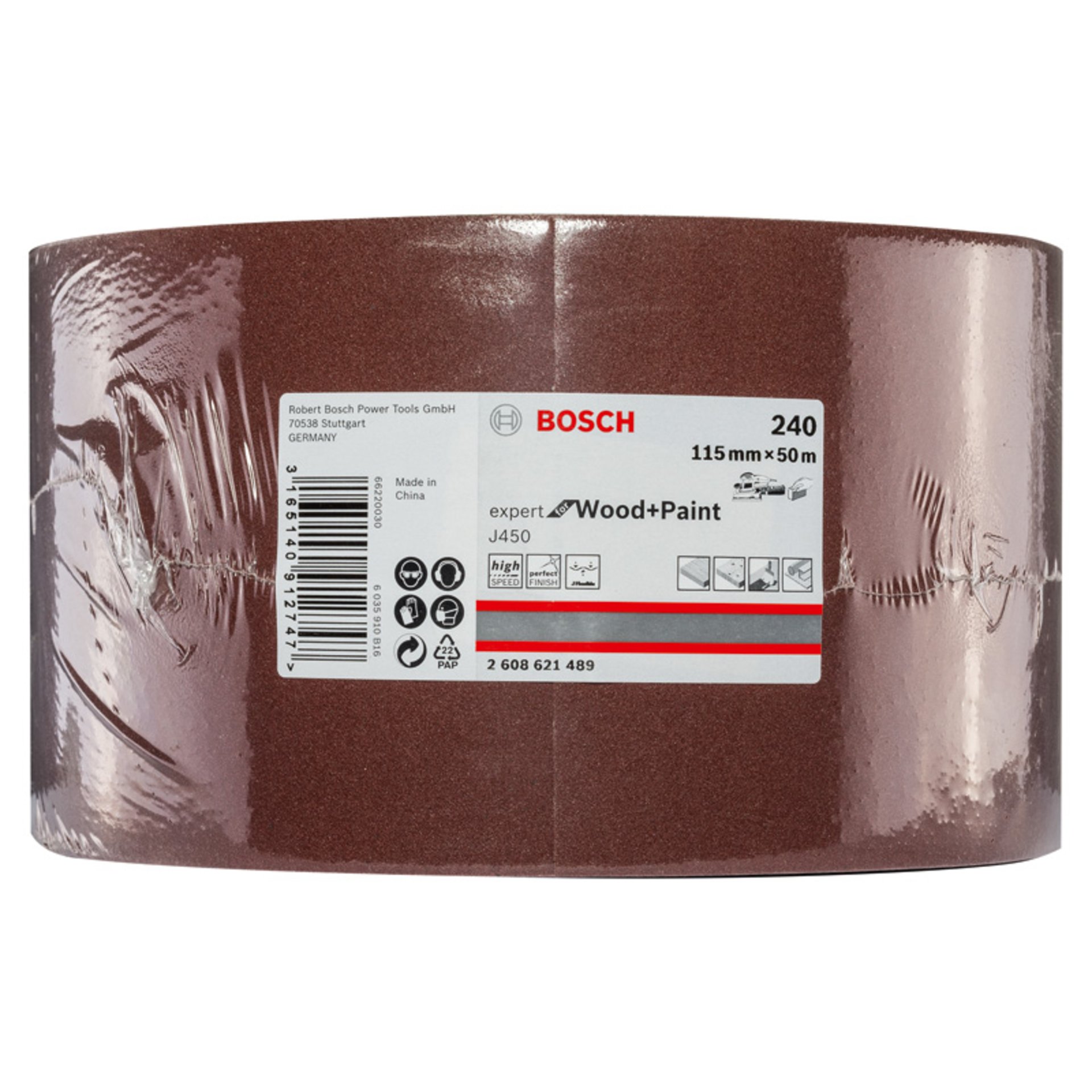Schleifblatt J450 Expert for Wood and Paint, 115 mm x 50 m, G240