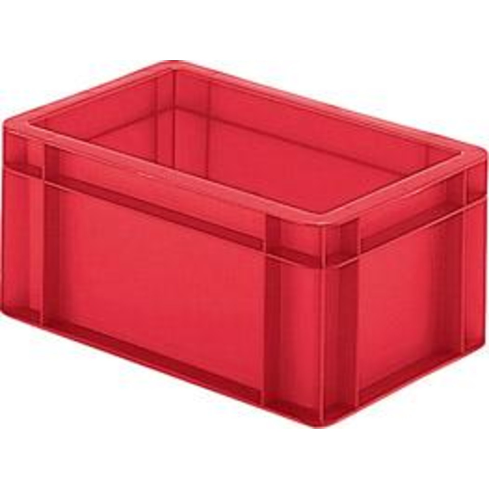 Transport-Stapelkasten B300xT200xH145 mm rot, geschlossen ohne Griffloch LA-KA-PE