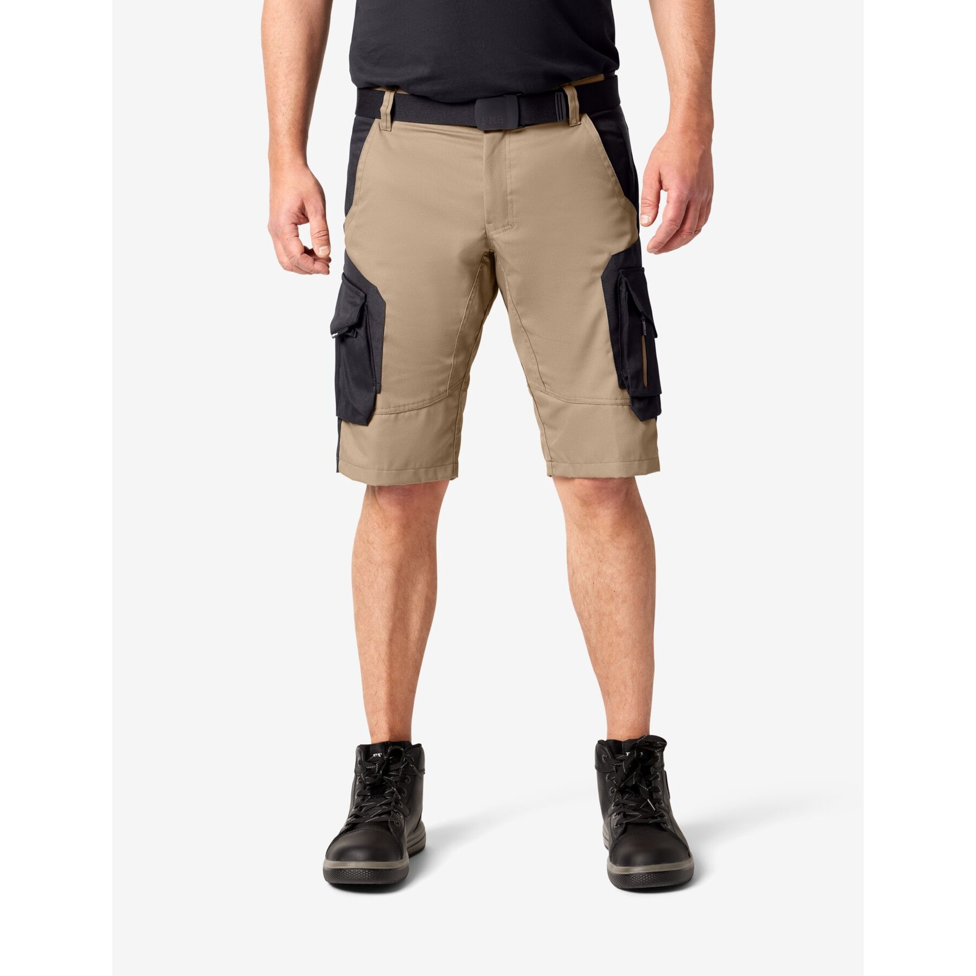 WULF Bermuda beige-schwarz 52