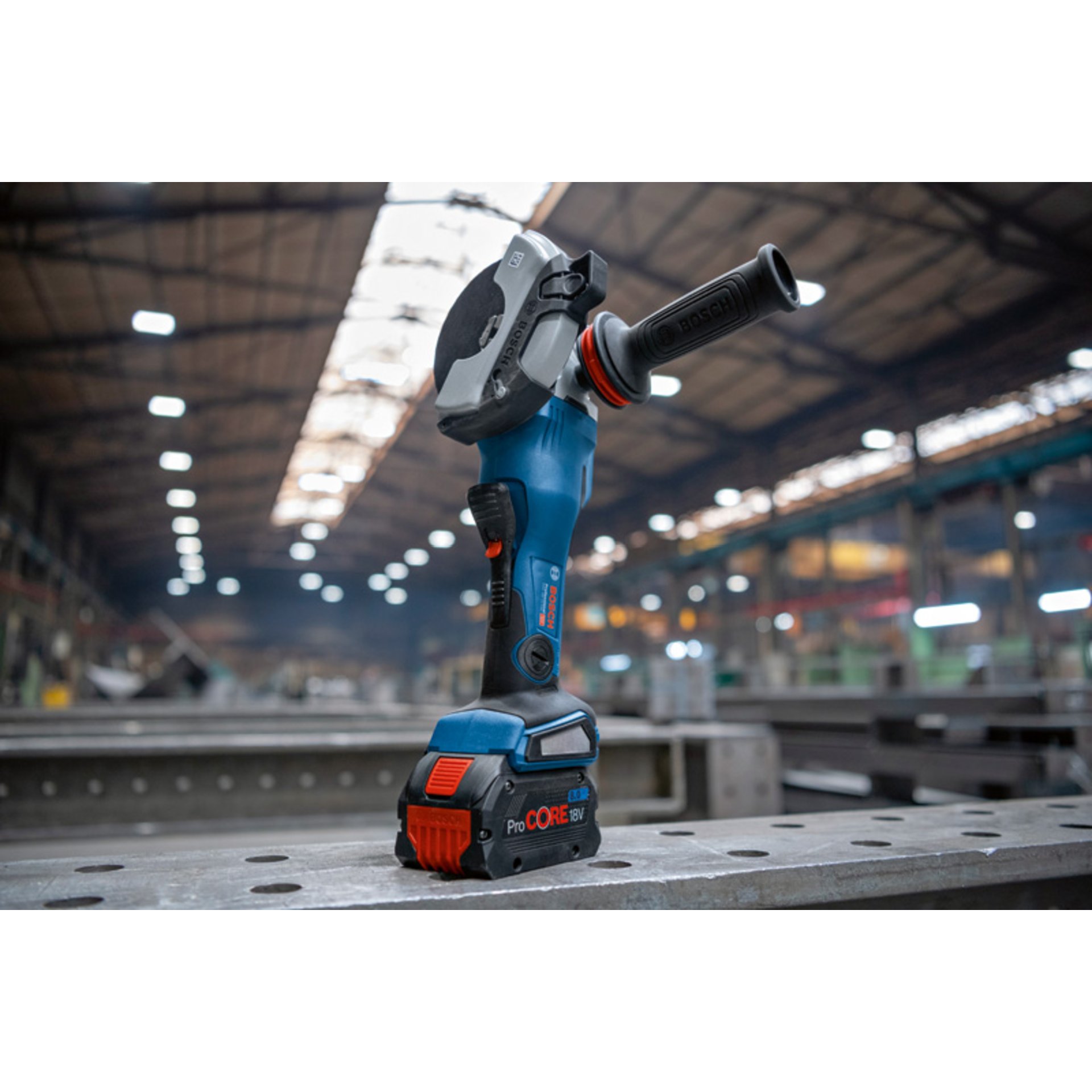 Akku-Winkelschleifer BITURBO mit X-LOCK GWX 18V-15 PSC in L-BOXX