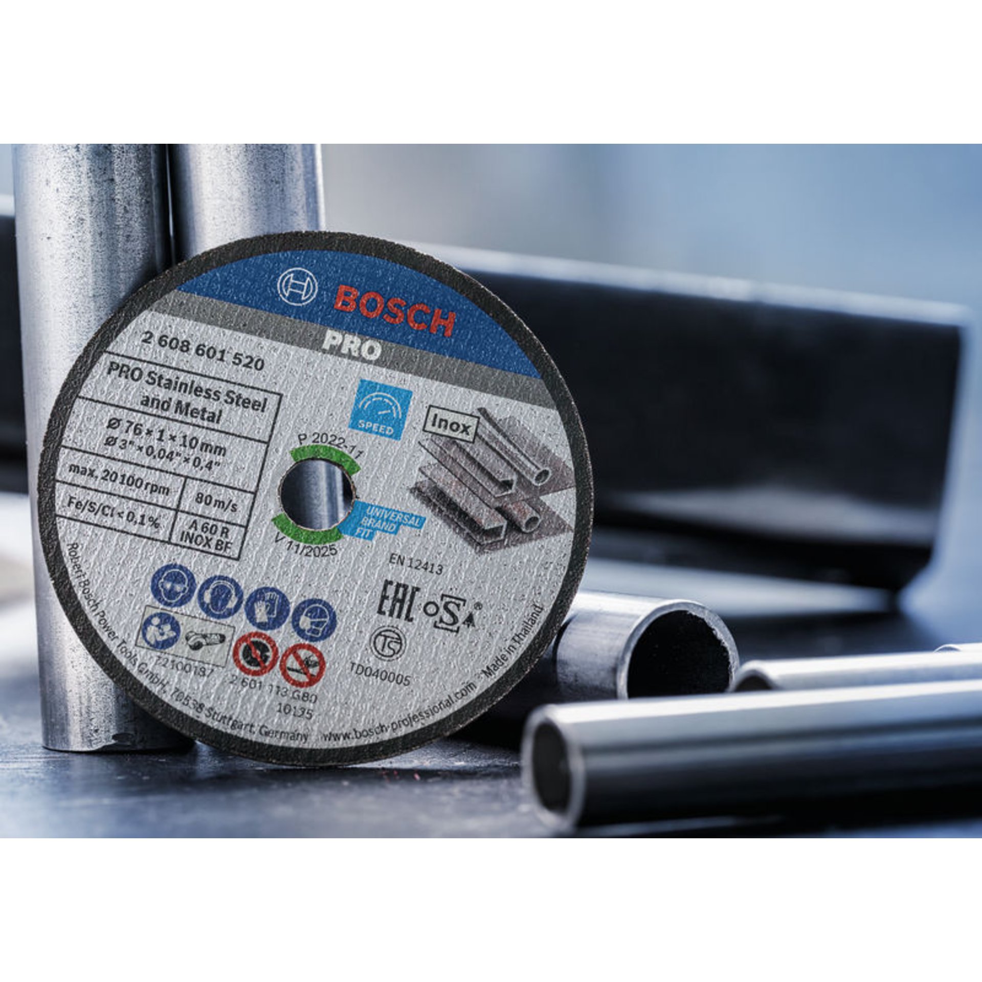 PRO Stainless Steel and Metal Gebundene Trennscheibe, 76 x 1 x 10 mm