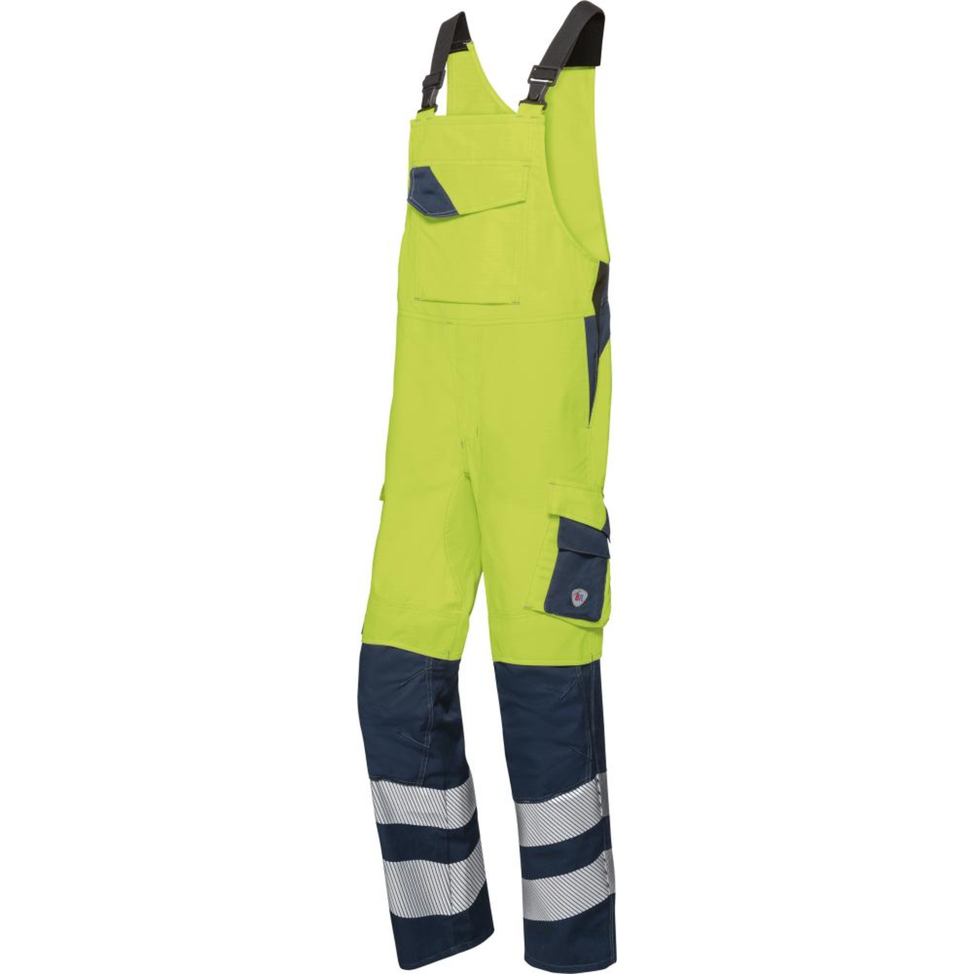 Latzhose 2237-590, warngelb/nachtblau, Gr.56n BP Multi Protect Plus