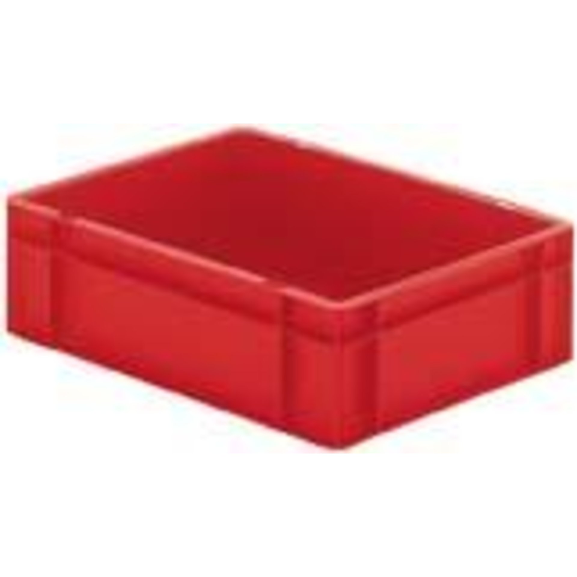 Transport-Stapelkasten B400xT300xH120 mm rot, geschlossen ohne Griffloch LA-KA-PE
