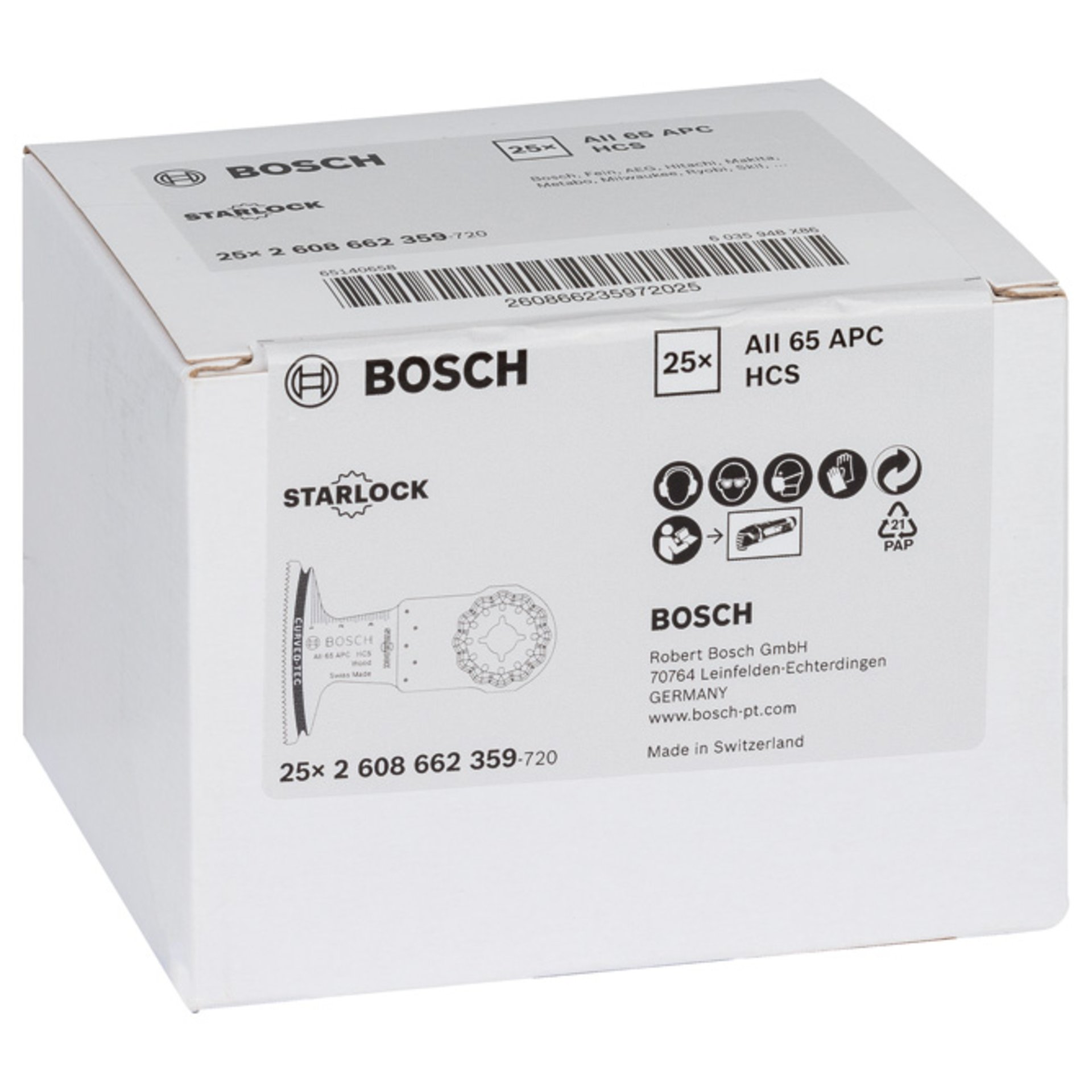 HCS Tauchsägeblatt AII 65 APC Wood, 40 x 65 mm