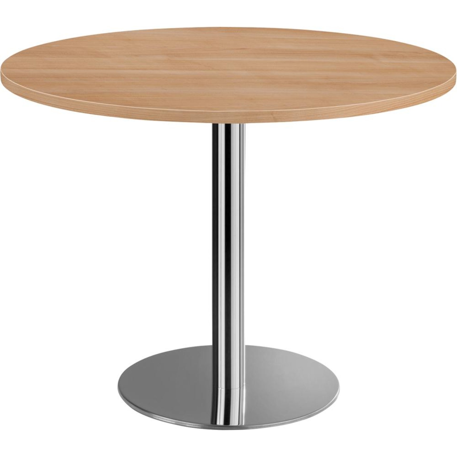 Besprechungstisch rund D1000mm H745mm Nussbaum