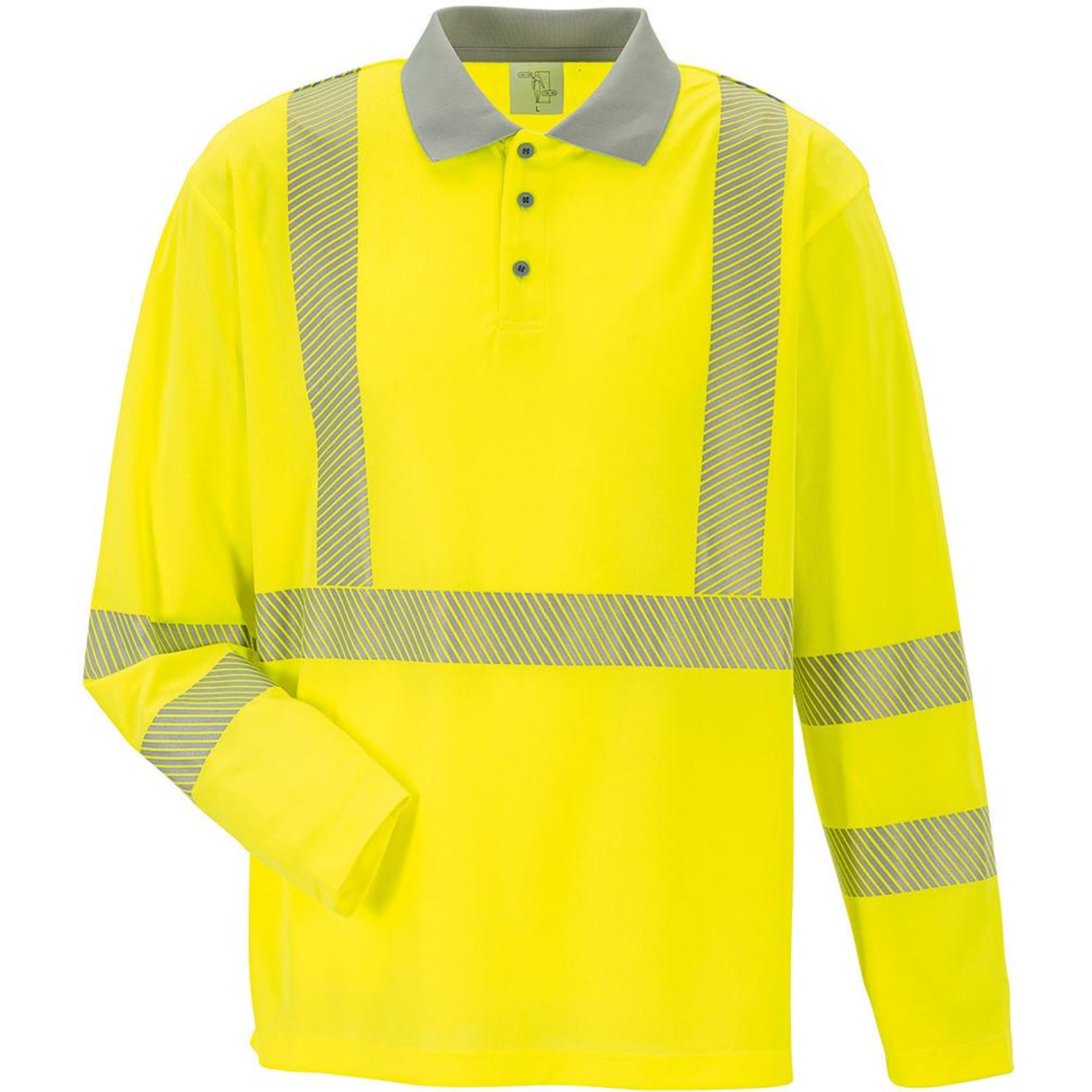 Norit Warnschutz, Polo 1/1, gelb/zink, XS