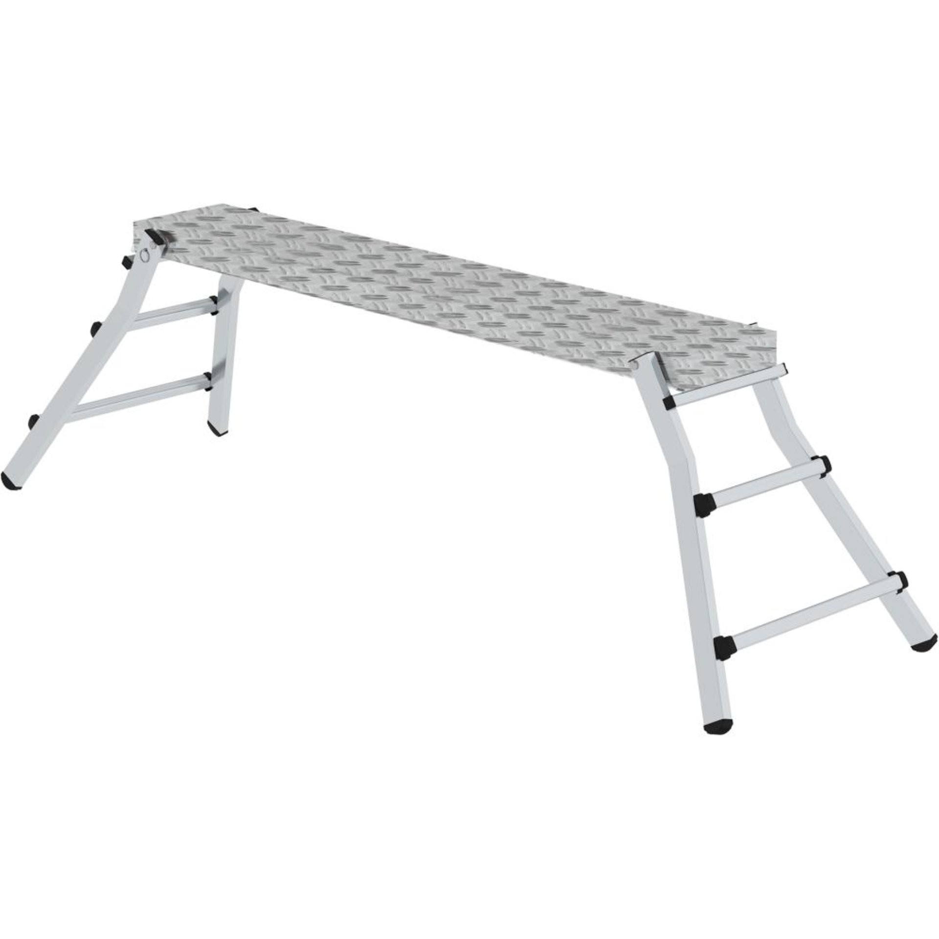 Alu-Arbeitsdiele Plattform B1740xT290 mm Plattformhöhe 0,70 m Arbeitshöhe bis 2,70 m
