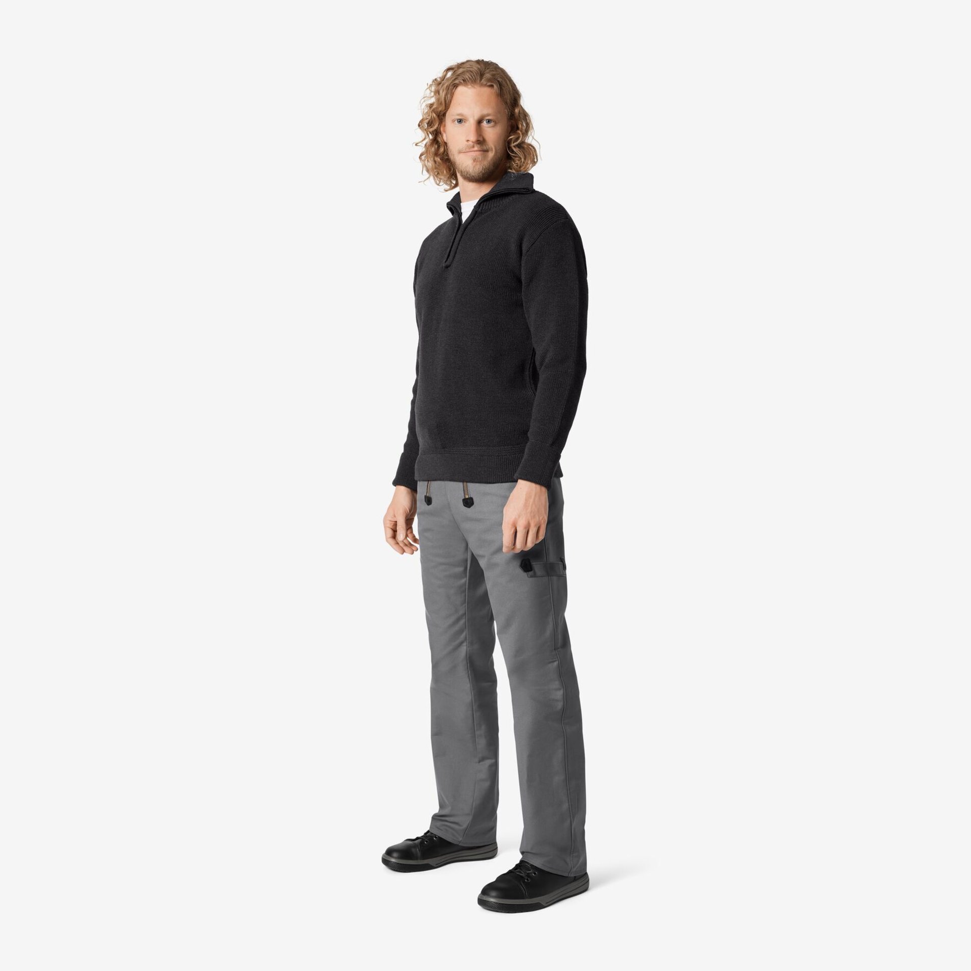 HINNERK Seemanns-Troyer anthrazit 2XL