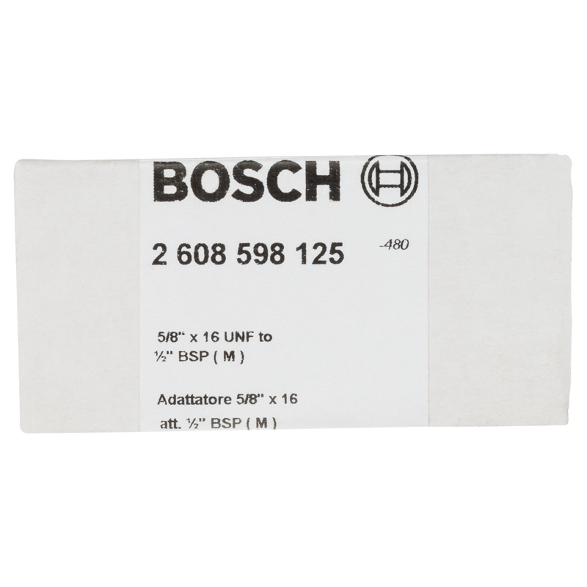 Adapter für Diamantbohrkronen, Maschinenseite 5/6 Zoll, Kronenseite G 1/2 Zoll