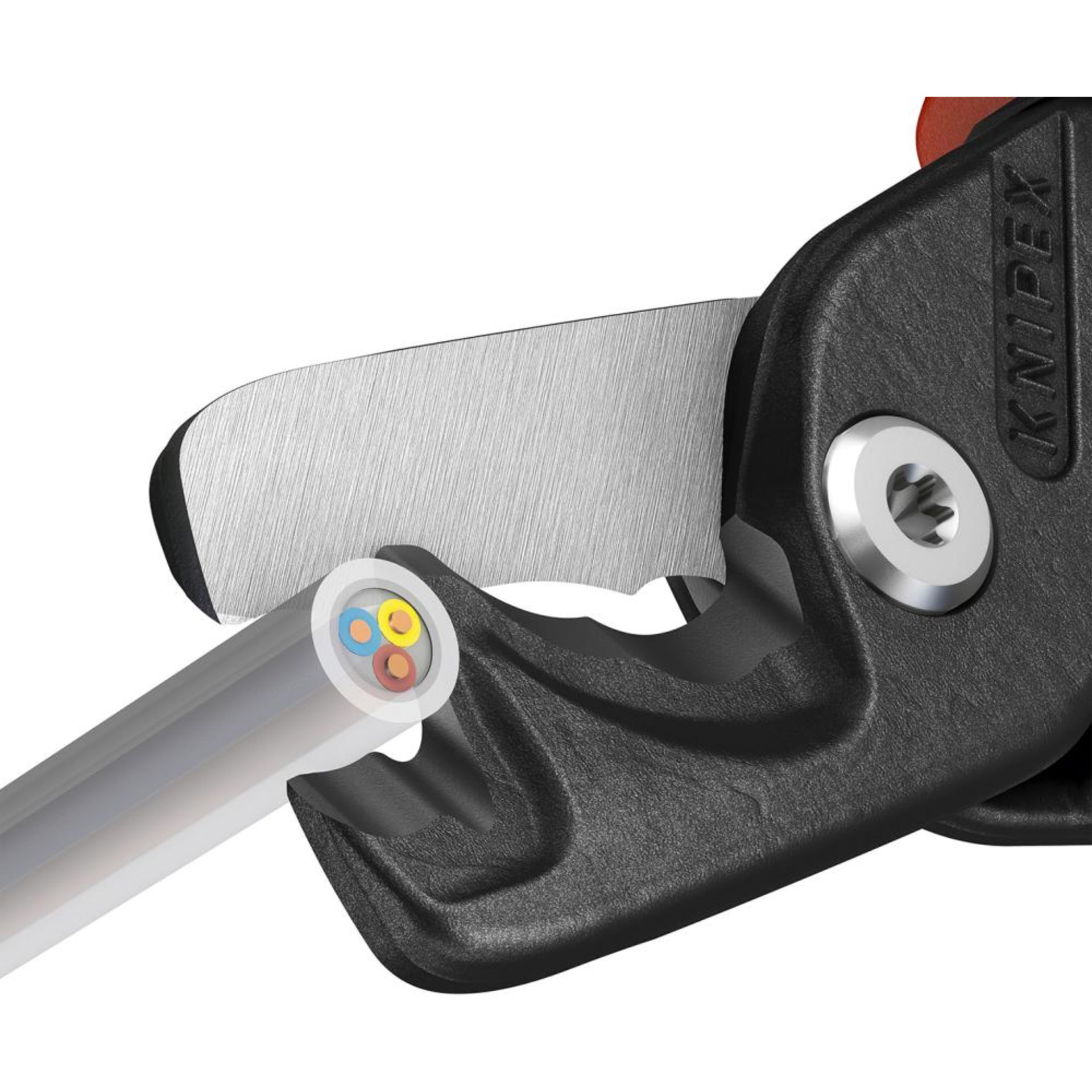 Kabelschere mit Mehrkomponenten-Griffen 225mm KNIPEX