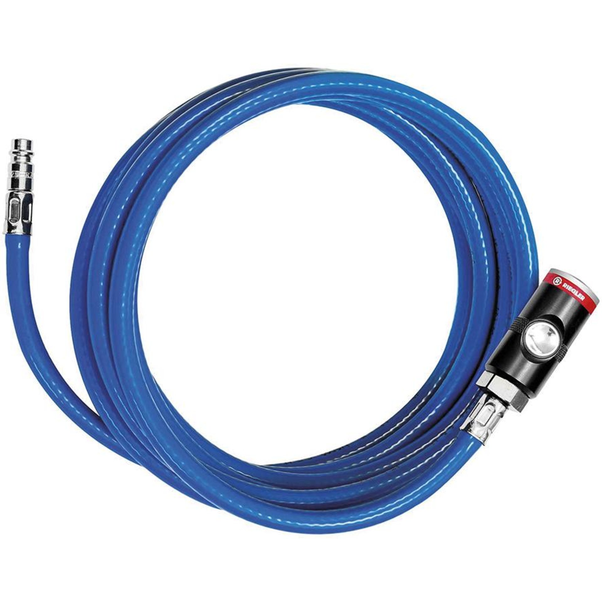 PVC-Druckluftschlauch mit Sicherheitskupplung und Stecker