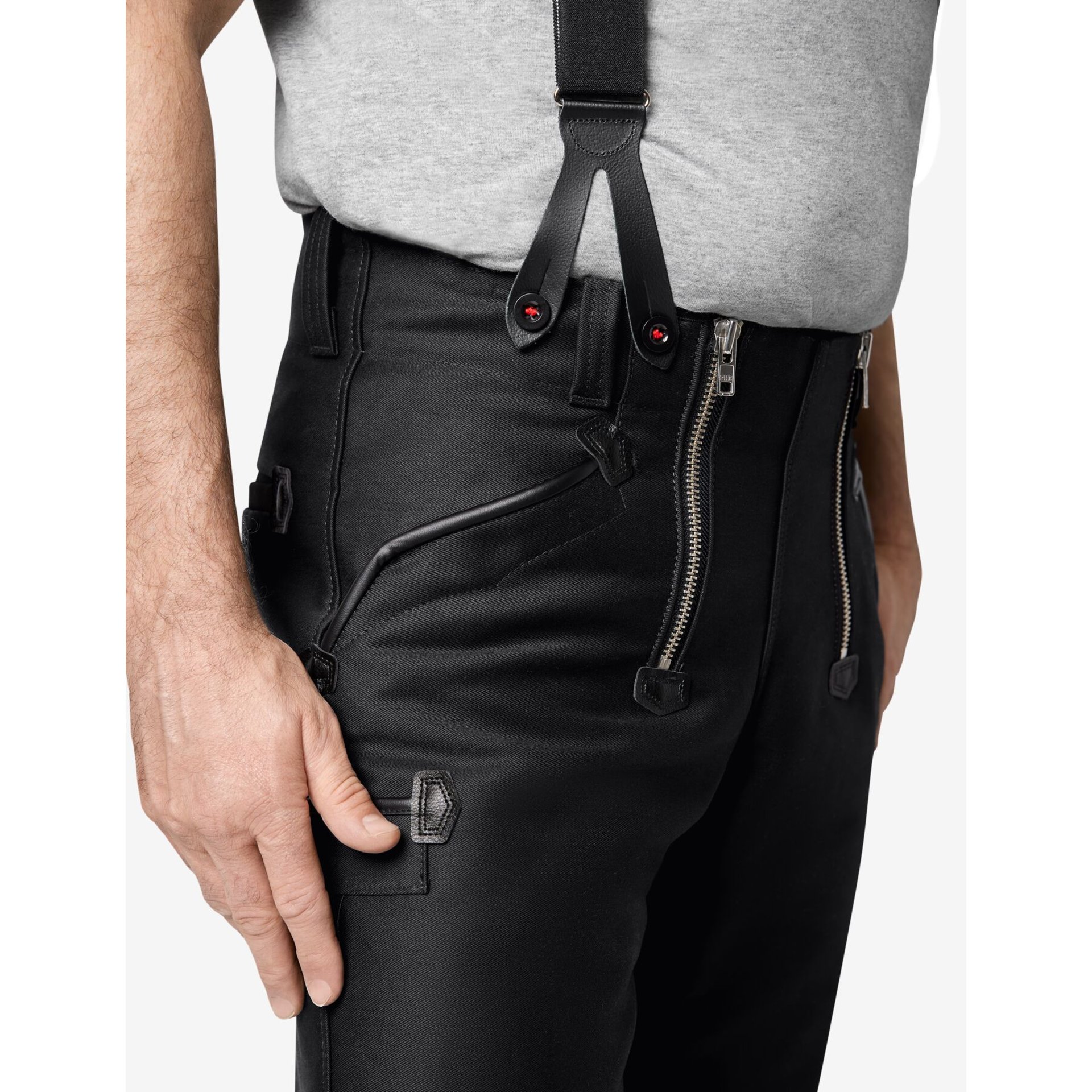ANTON Zunfthose Zwirn-Doppel-Pilot schwarz 46
