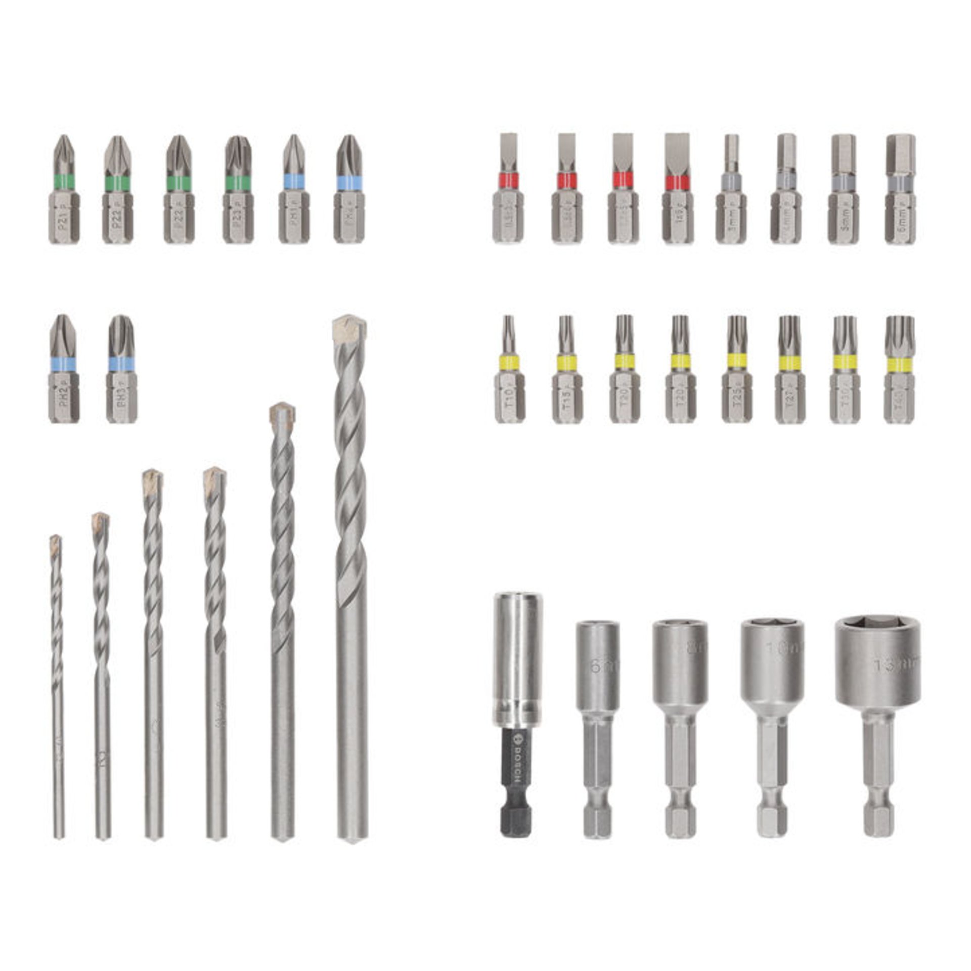 Extra Hard Schrauberbit- und CYL-3 Bohrer-Set, Aufsteller, 35-tlg.