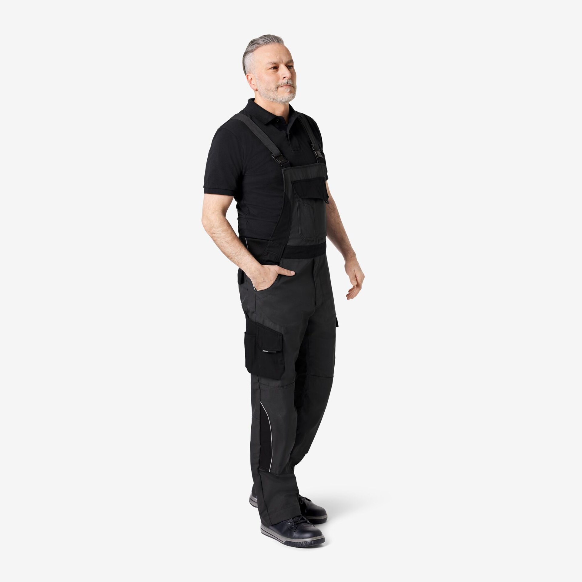 ECKHARD Latzhose anthrazit-schwarz 29