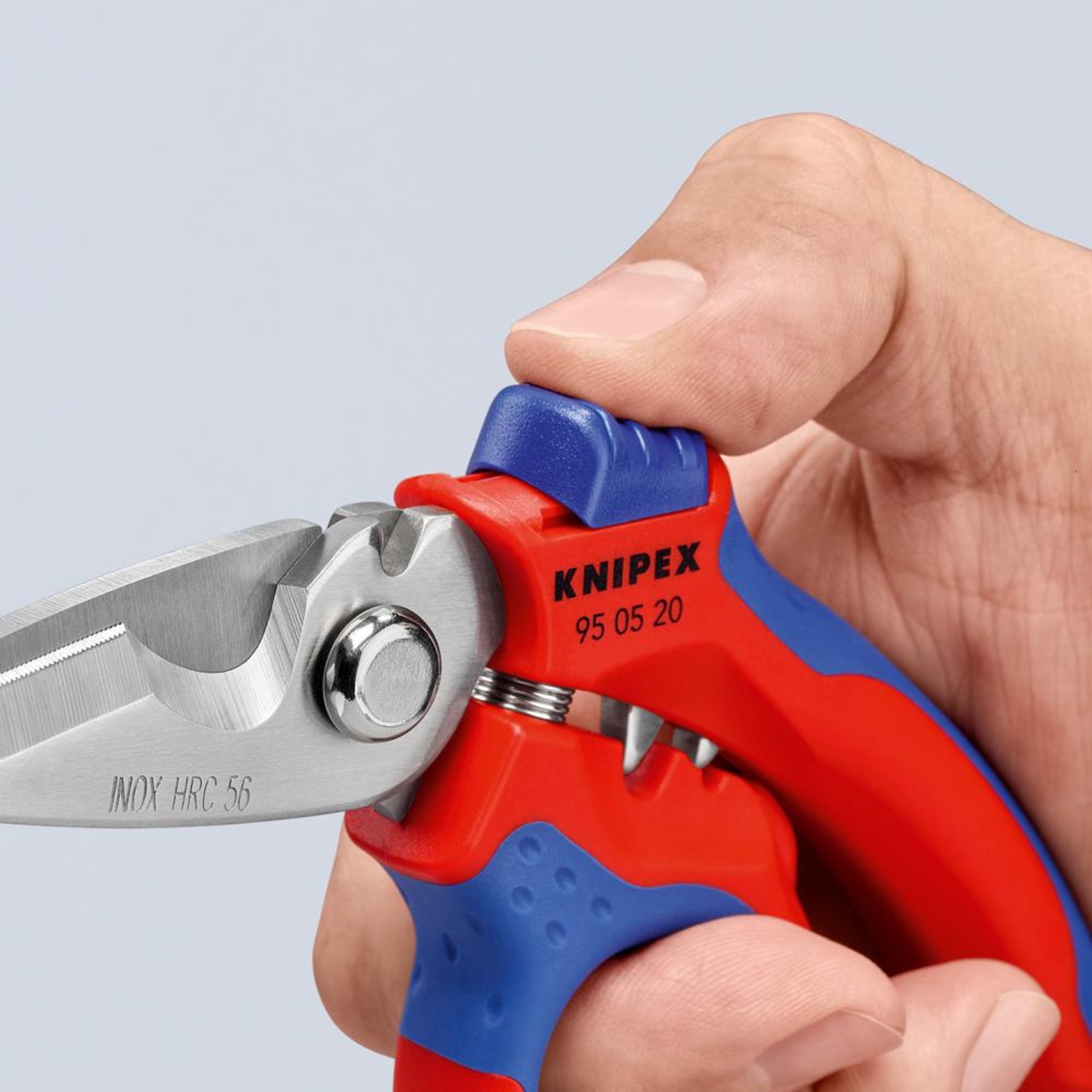 Elektriker-Schere 160mm abgewinkelt KNIPEX