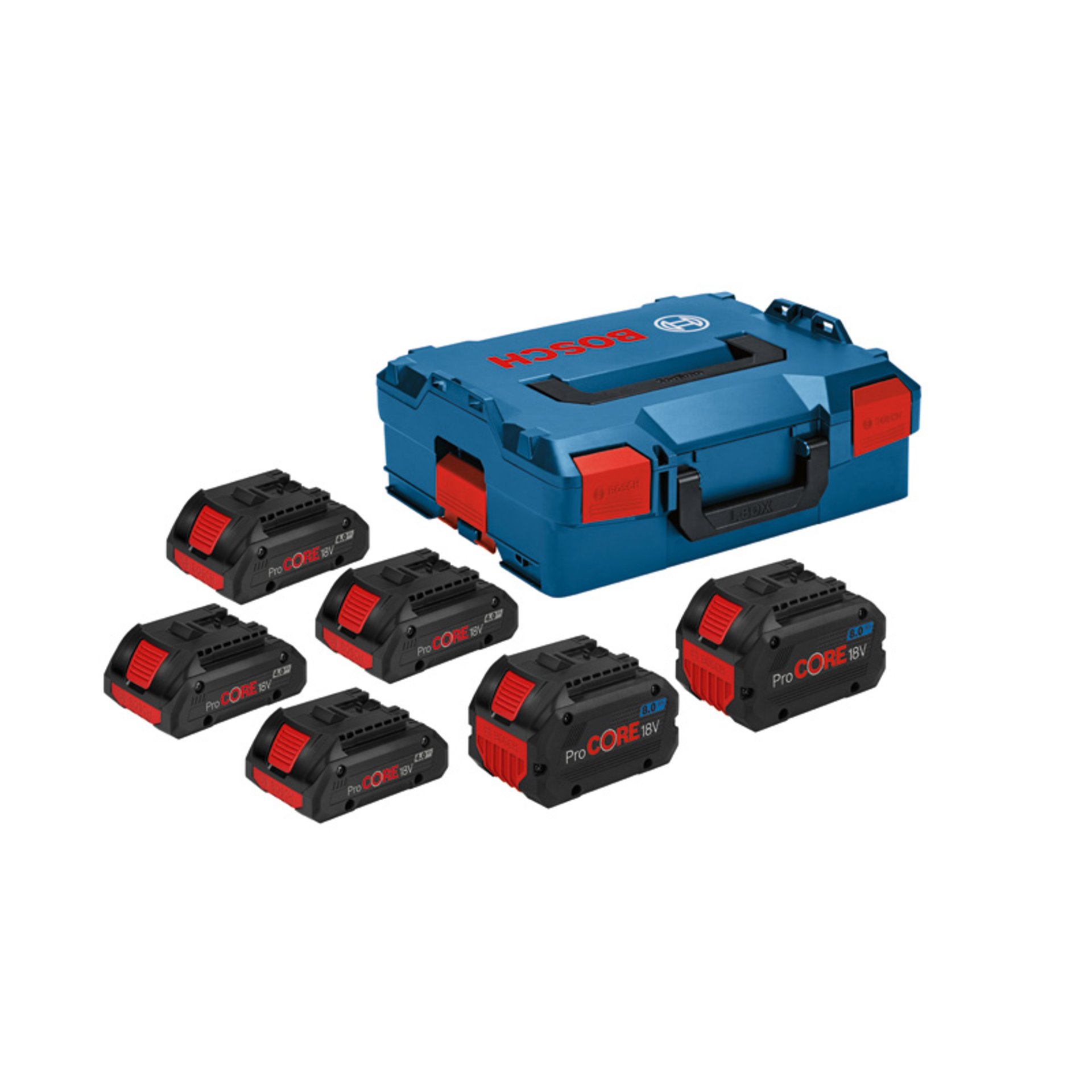 Akkupack 4x ProCORE18V 4,0Ah + 2x ProCORE18V 8,0Ah