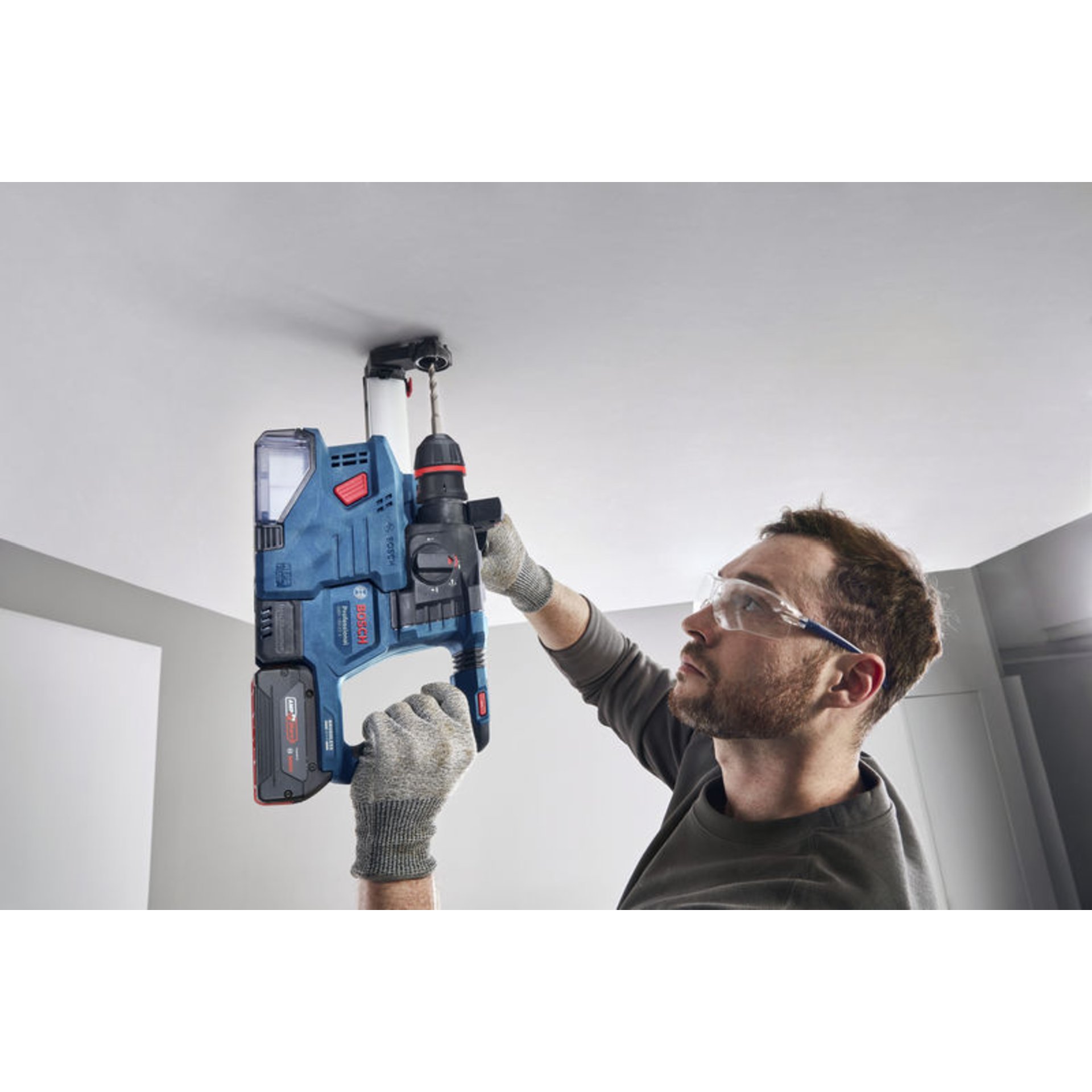 Akku-Bohrhammer mit ONECHUCK GBH 18V-22 X, 2 x Akku GBA 18V 4.0Ah in L-BOXX 136