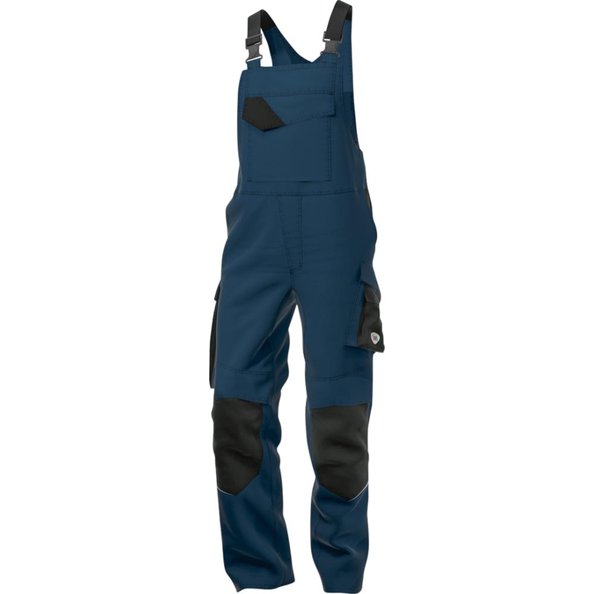 Latzhose 2437-581, nachtblau/schwarz, Gr.44n BP Multi Protect Plus