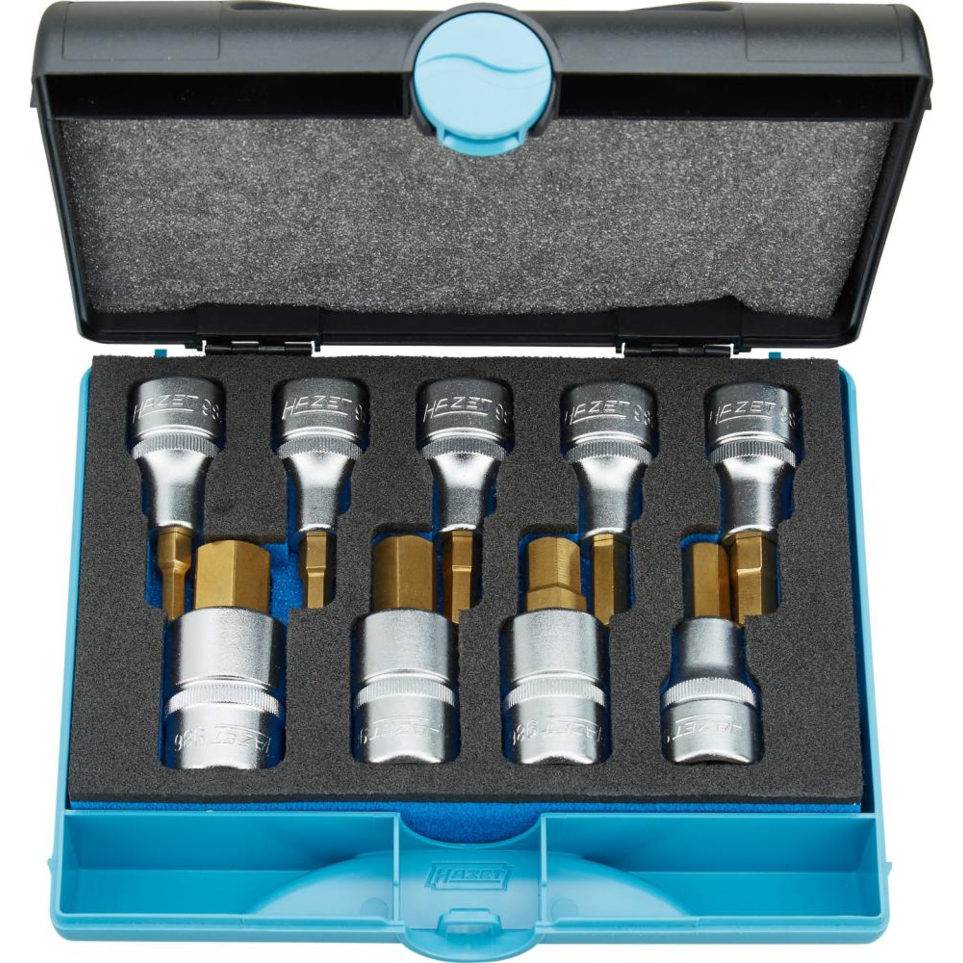Schraubendrehereinsatz- Satz 1/2" Innensechskant 5-17mm 9-teilig Hazet