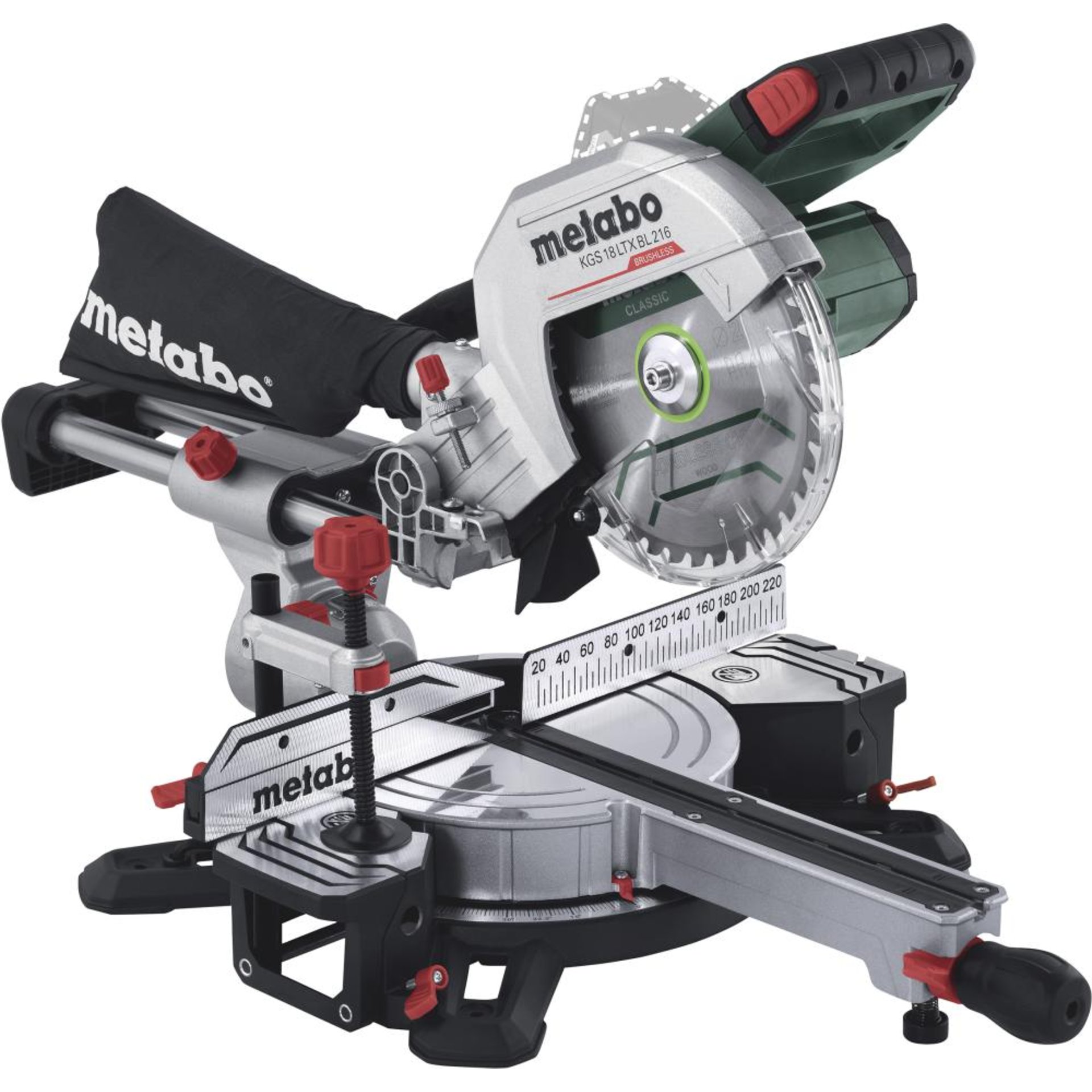 Akku-Kappsäge solo KGS 18 LTX BL 216 Metabo ohne Akku ohne Ladegerät Karton
