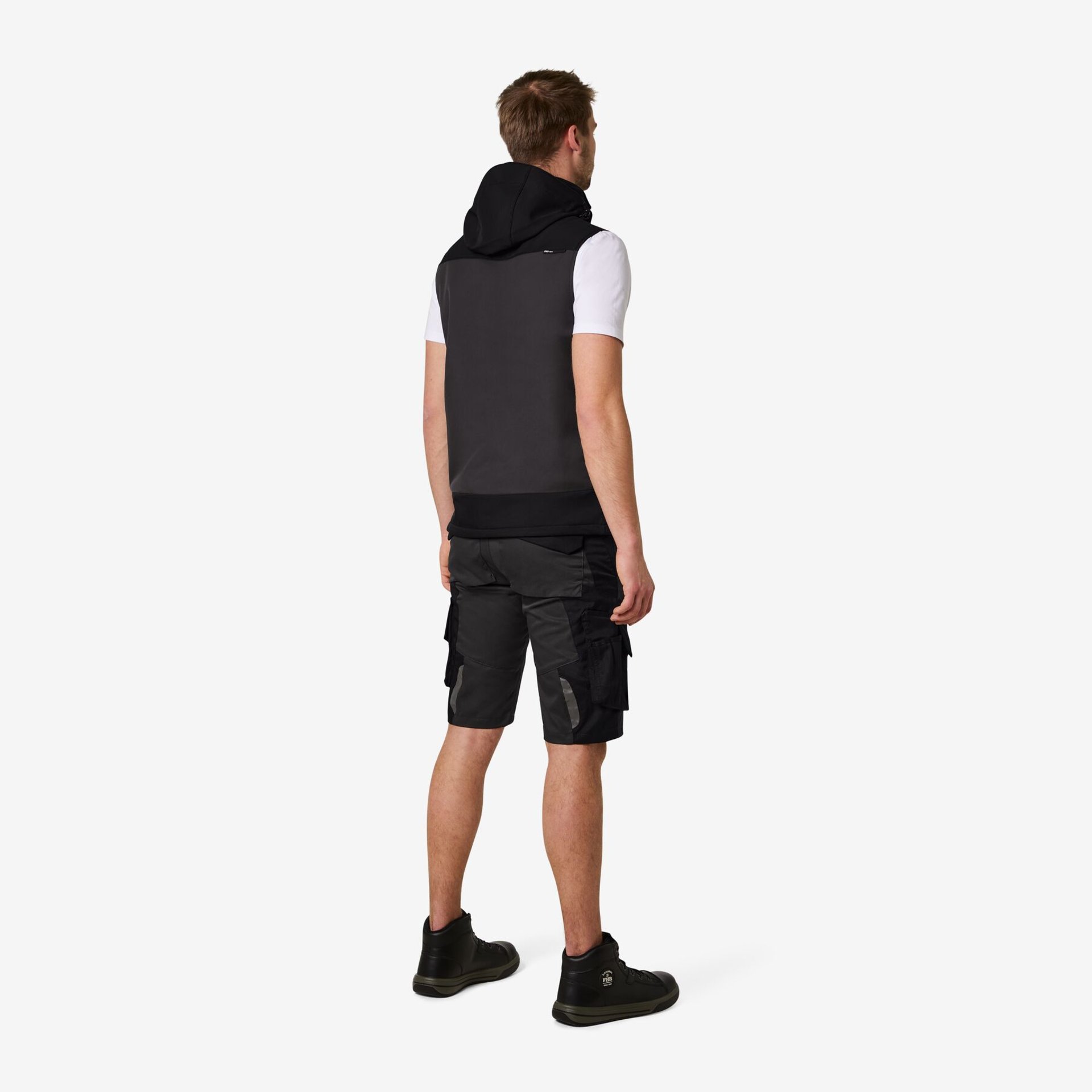JUSTUS Softshell Weste anthrazit-schwarz 2XL