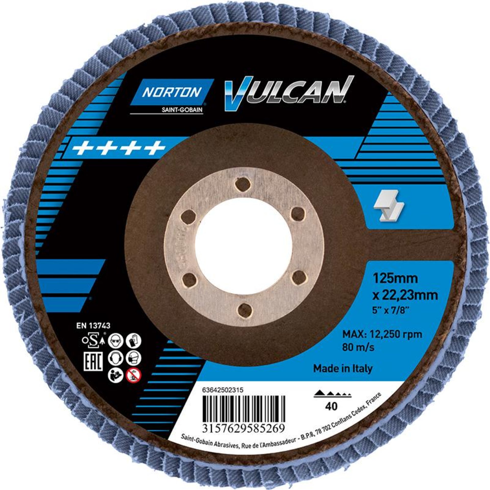 Fächerschleifscheibe VULCAN, gewölbt