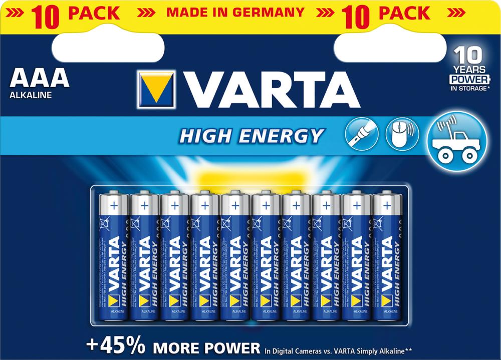 Varta Alkali High Energy AAA 10x Bli