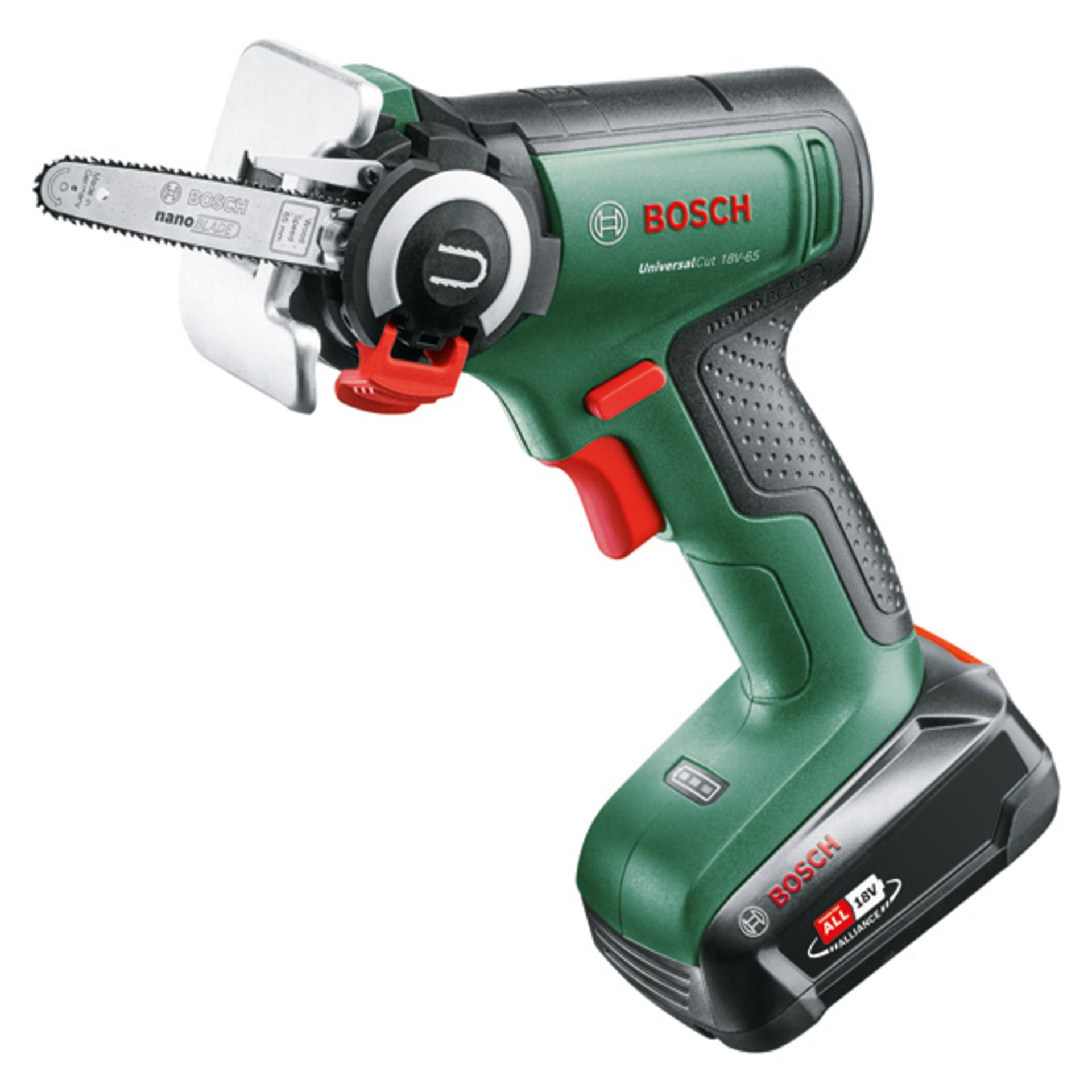 Akku-Säge mit NanoBlade-Technologie UniversalCut 18V-65, Ladegerät AL 18V-20