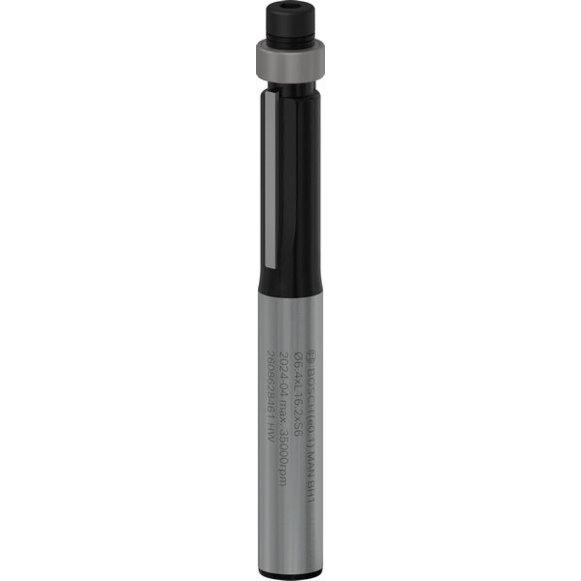 PRO Bündigfräser mit untenlieg. Führungskugellager, Ø 6,4 x L 16,2, Schaft 6 mm